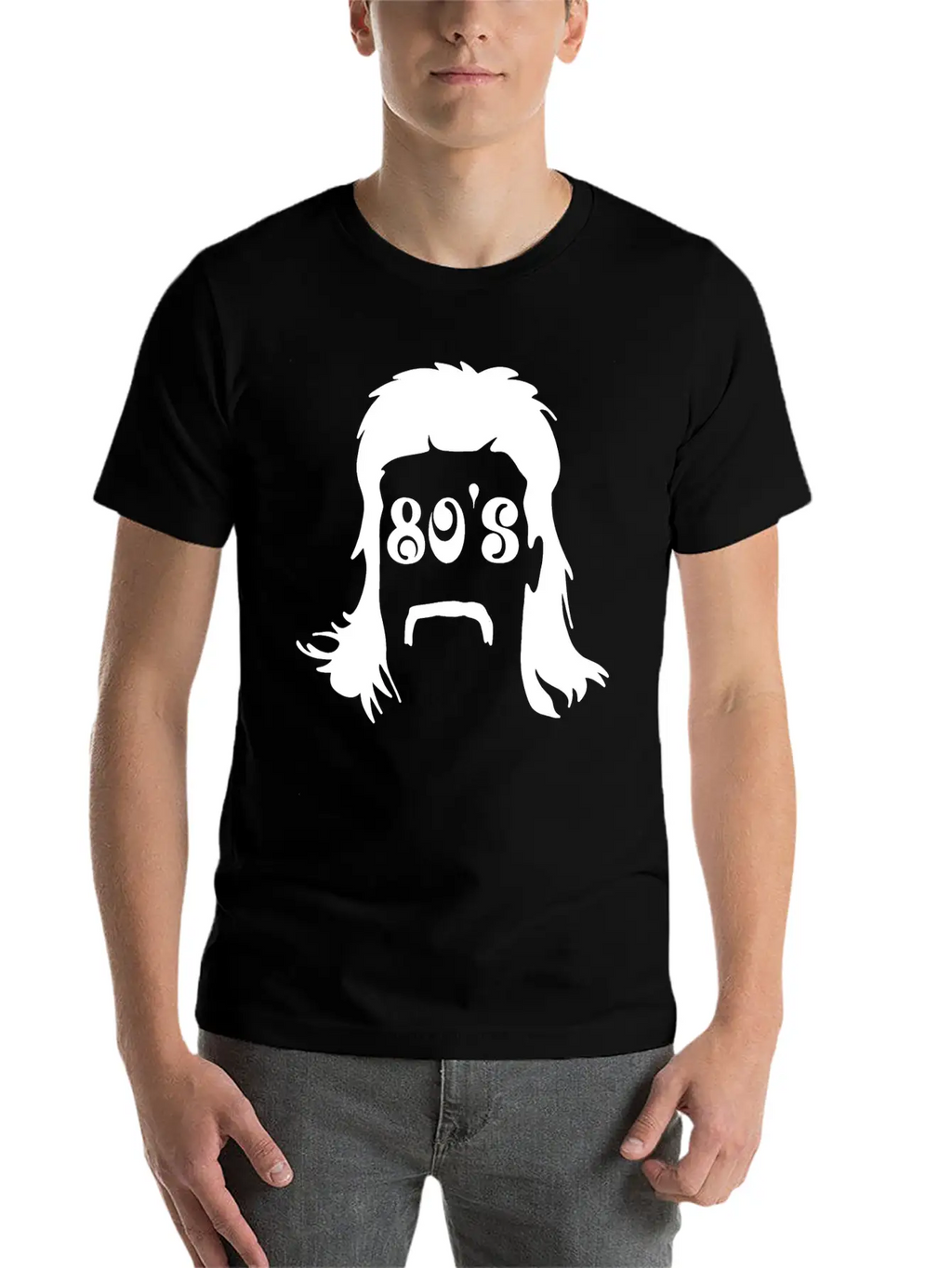 Mullet & 80's Writing Classic Cotton Tee – Unisex Comfort For Any Season