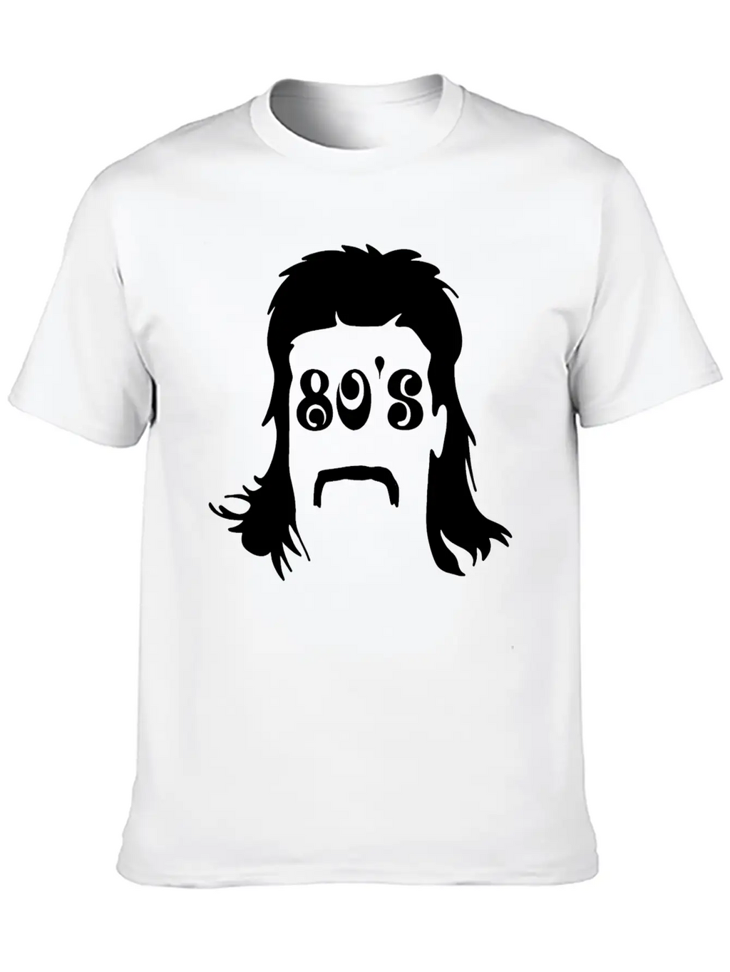 Mullet & 80's Writing Classic Cotton Tee – Unisex Comfort For Any Season