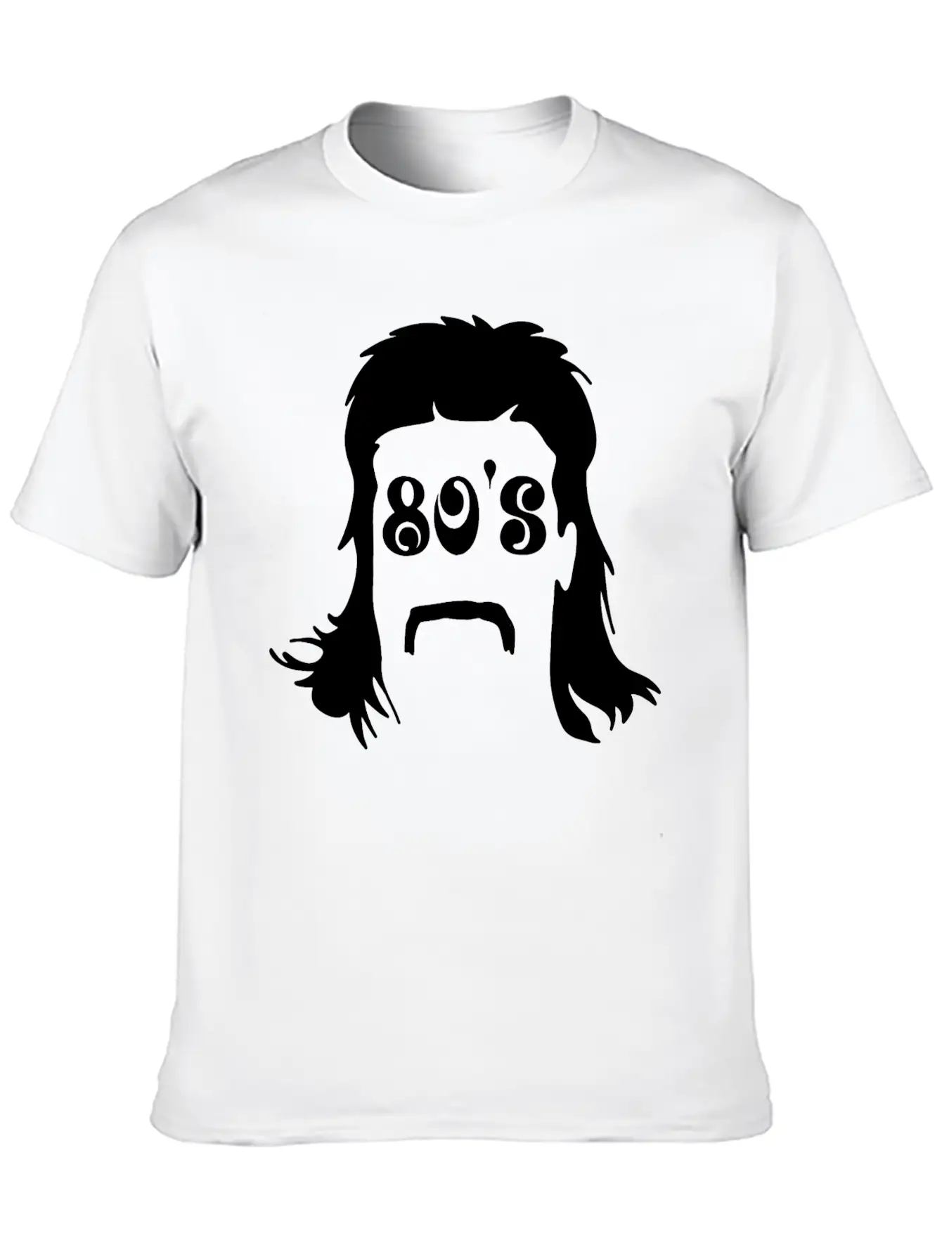 Mullet & 80's Writing Classic Cotton Tee – Unisex Comfort For Any Season