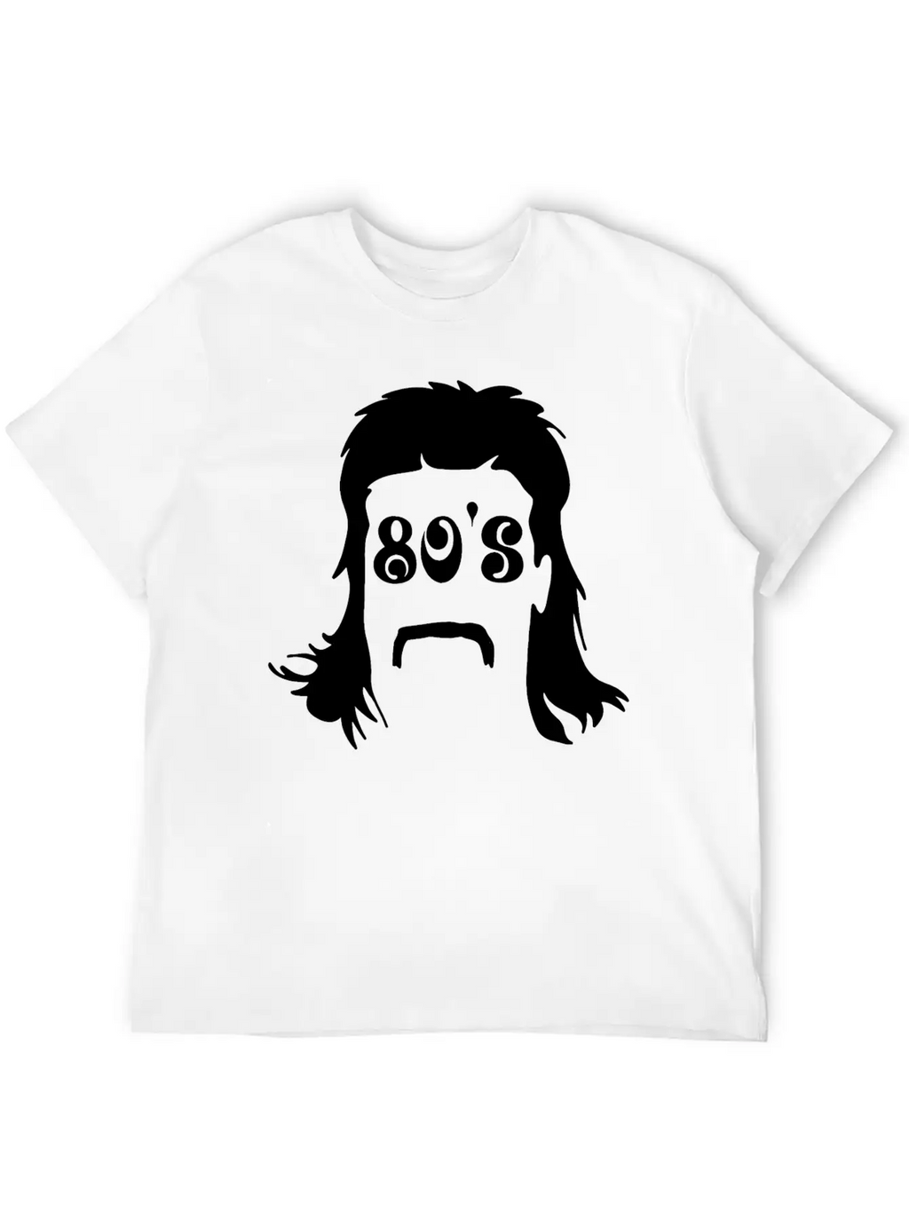 Mullet & 80's Writing Classic Cotton Tee – Unisex Comfort For Any Season