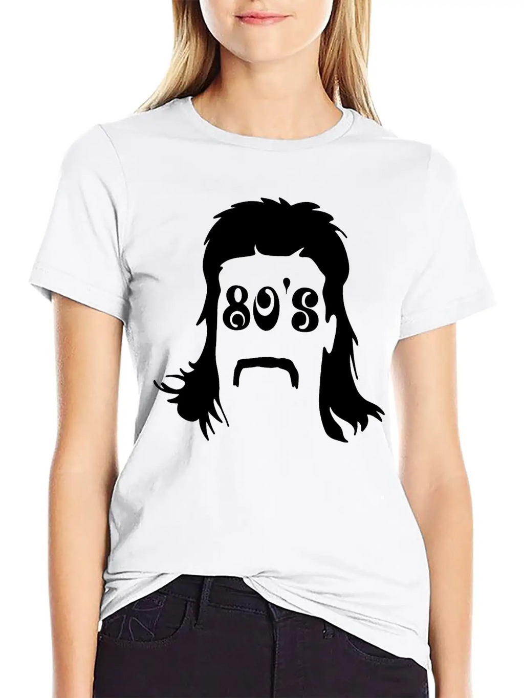 Mullet & 80's Writing Classic Cotton Tee – Unisex Comfort For Any Season