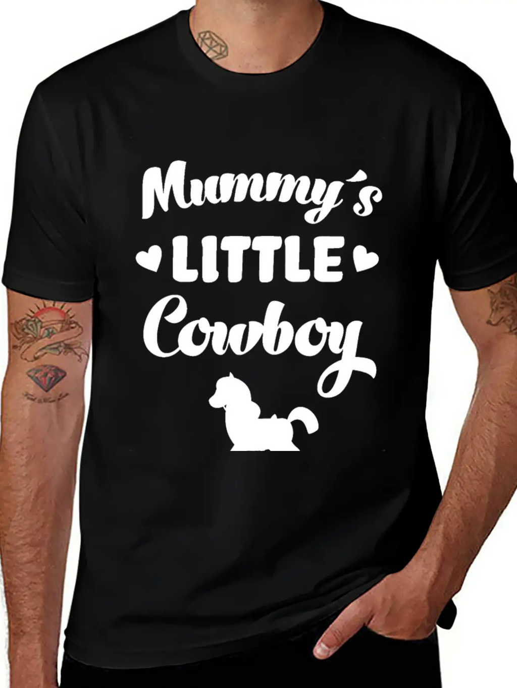 Mummy´s Little Cowboy Horse Rider Horses Breathable Graphic T-Shirt – Perfect For Casual Days