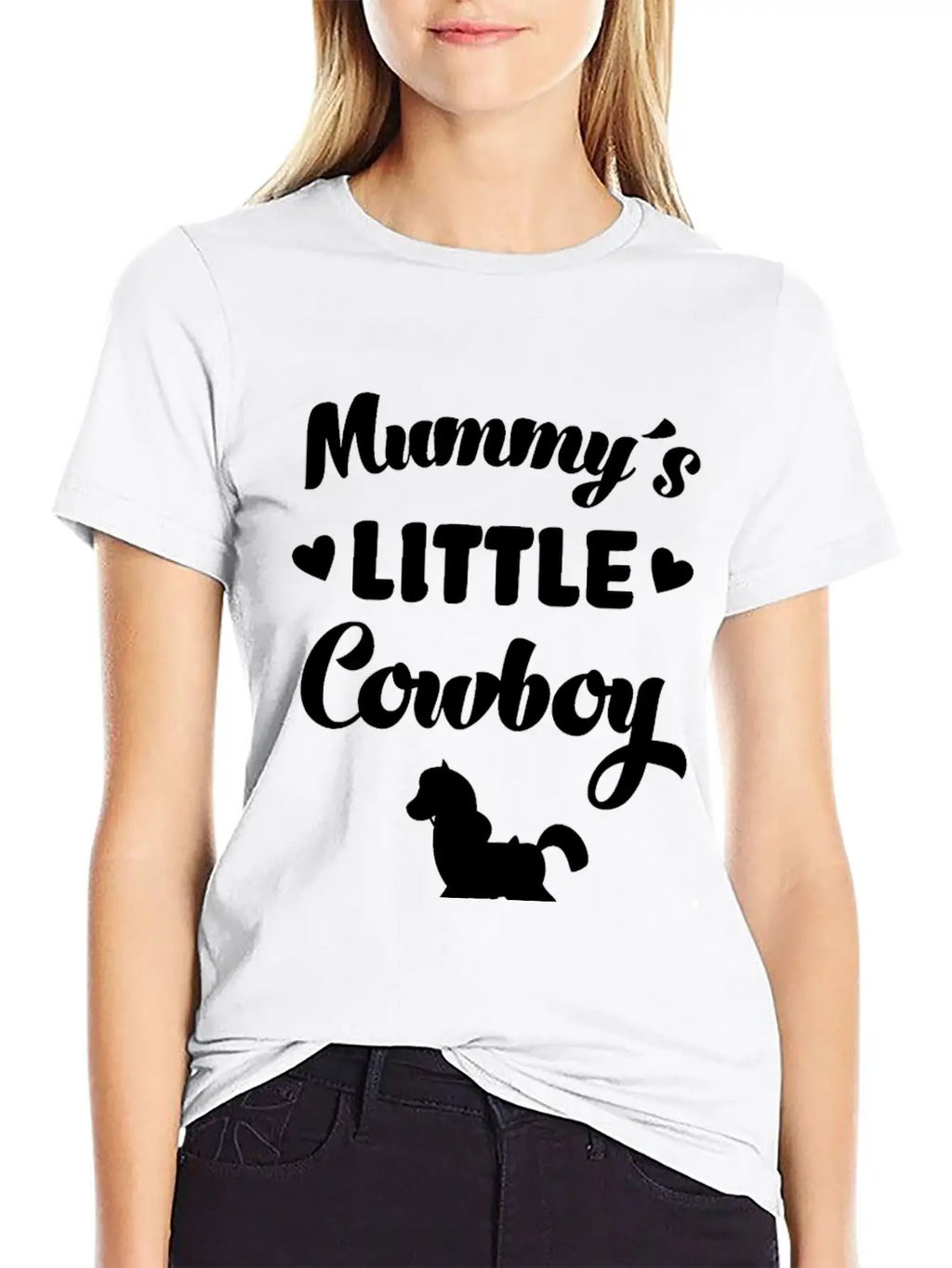 Mummy´s Little Cowboy Horse Rider Horses Breathable Graphic T-Shirt – Perfect For Casual Days