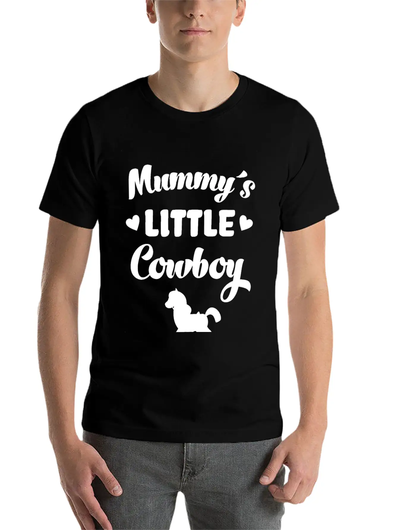 Mummy´s Little Cowboy Horse Rider Horses Breathable Graphic T-Shirt – Perfect For Casual Days