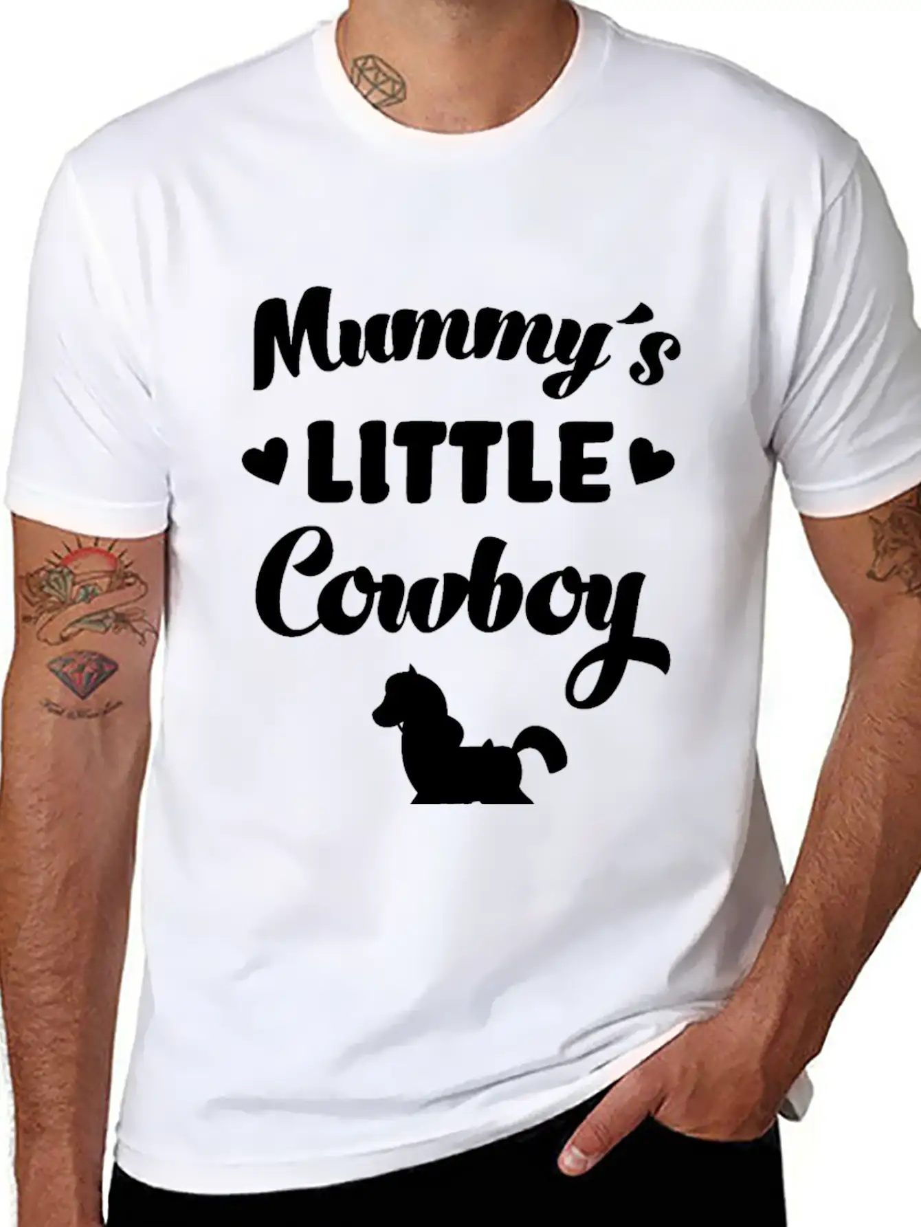Mummy´s Little Cowboy Horse Rider Horses Breathable Graphic T-Shirt – Perfect For Casual Days