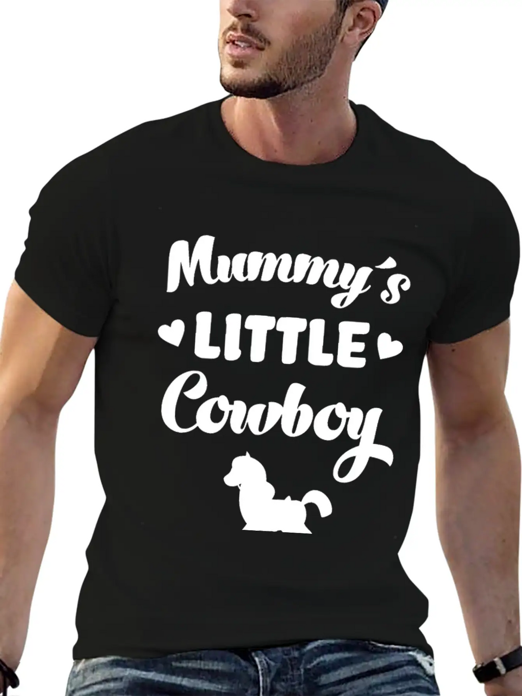 Mummy´s Little Cowboy Horse Rider Horses Breathable Graphic T-Shirt – Perfect For Casual Days