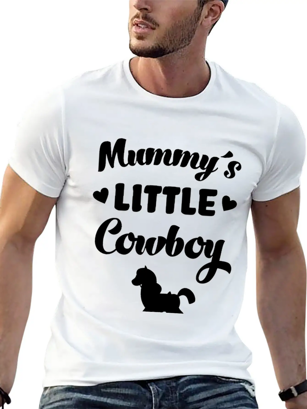Mummy´s Little Cowboy Horse Rider Horses Breathable Graphic T-Shirt – Perfect For Casual Days