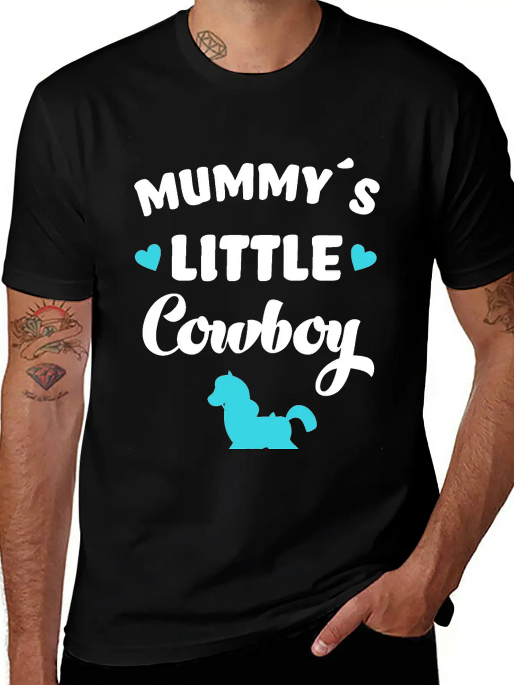 Mummy´s Little Cowboy Horse Rider Horses Classic Cotton Tee – Unisex Comfort For Any Season