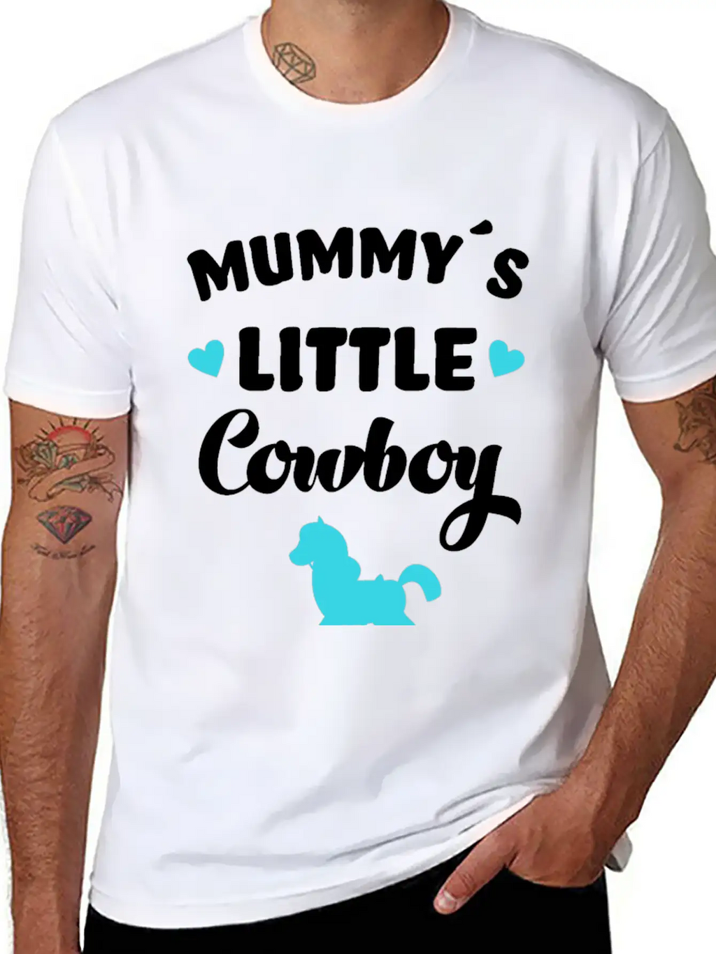 Mummy´s Little Cowboy Horse Rider Horses Classic Cotton Tee – Unisex Comfort For Any Season