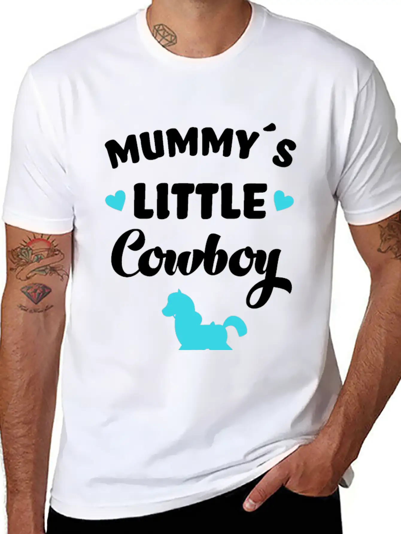 Mummy´s Little Cowboy Horse Rider Horses Classic Cotton Tee – Unisex Comfort For Any Season