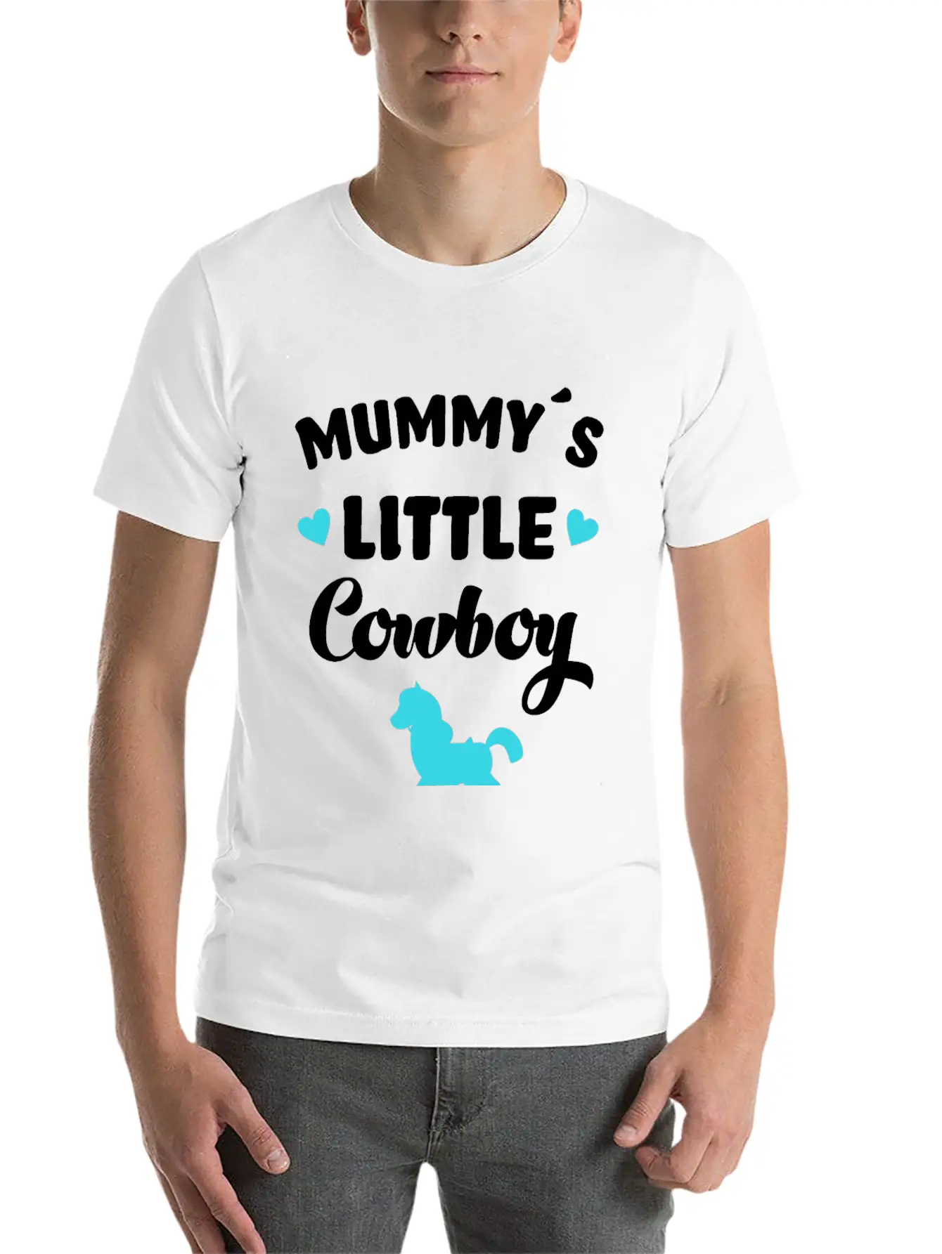 Mummy´s Little Cowboy Horse Rider Horses Classic Cotton Tee – Unisex Comfort For Any Season