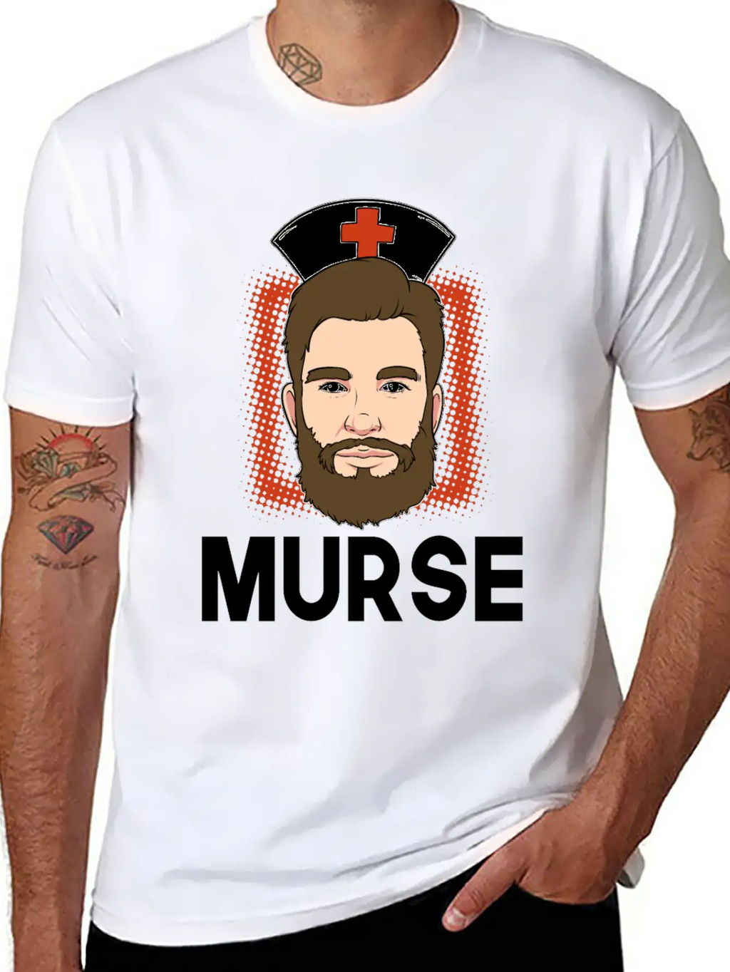 Murse Male Nurse Medicine Hospital First Aid Gift Breathable Soft Cotton T-Shirt – Timeless Casual Look