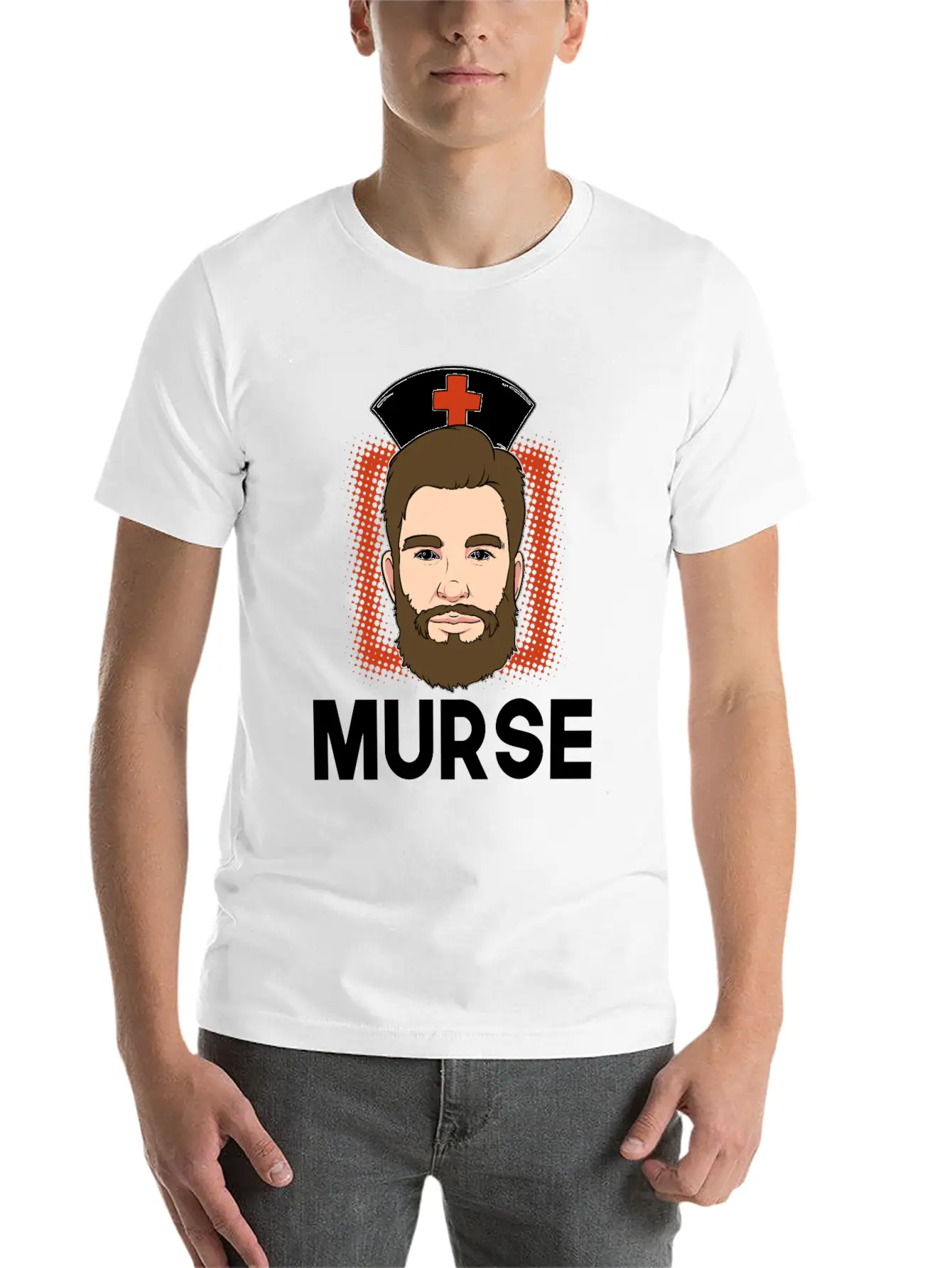 Murse Male Nurse Medicine Hospital First Aid Gift Breathable Soft Cotton T-Shirt – Timeless Casual Look