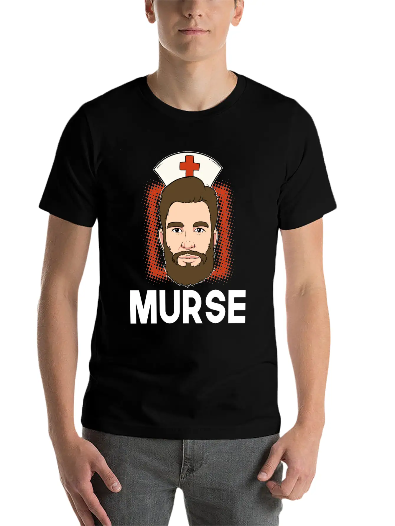 Murse Male Nurse Medicine Hospital First Aid Gift Breathable Soft Cotton T-Shirt – Timeless Casual Look