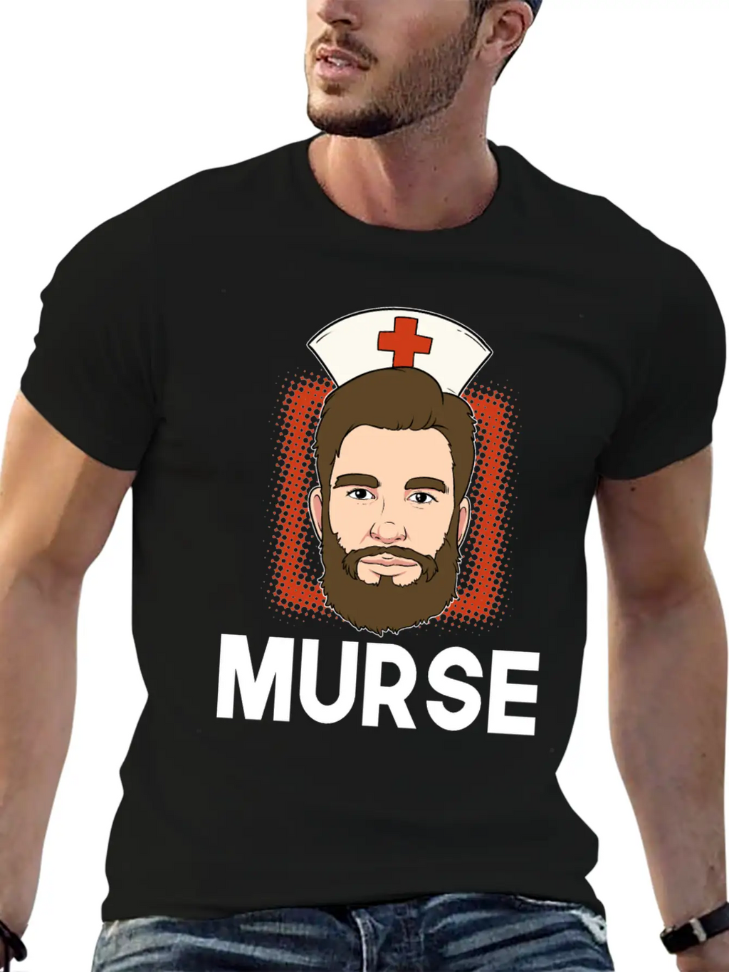 Murse Male Nurse Medicine Hospital First Aid Gift Breathable Soft Cotton T-Shirt – Timeless Casual Look