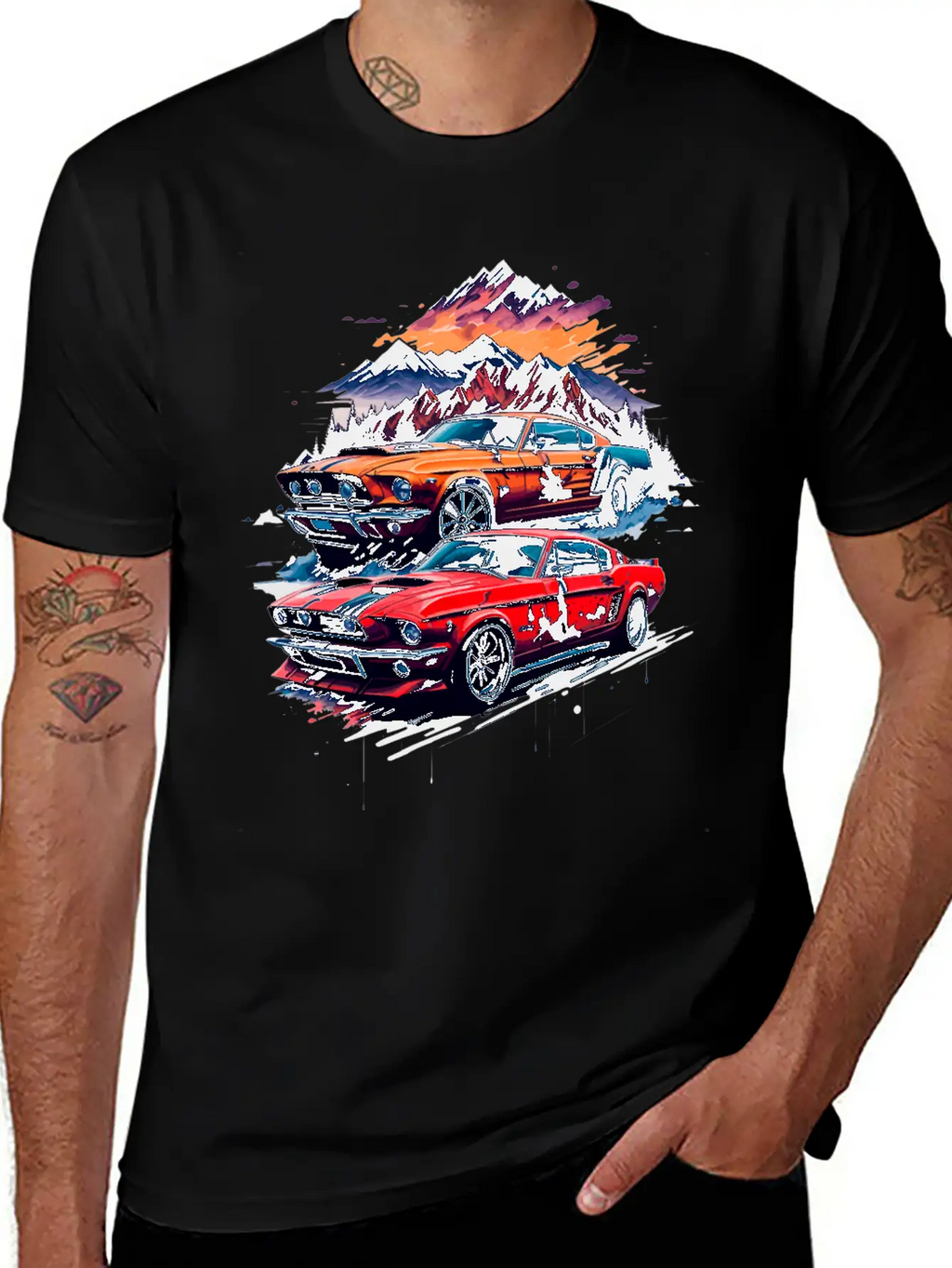 Muscle Classic Car Unisex Casual T-Shirt – Clean Design For Daily Comfort