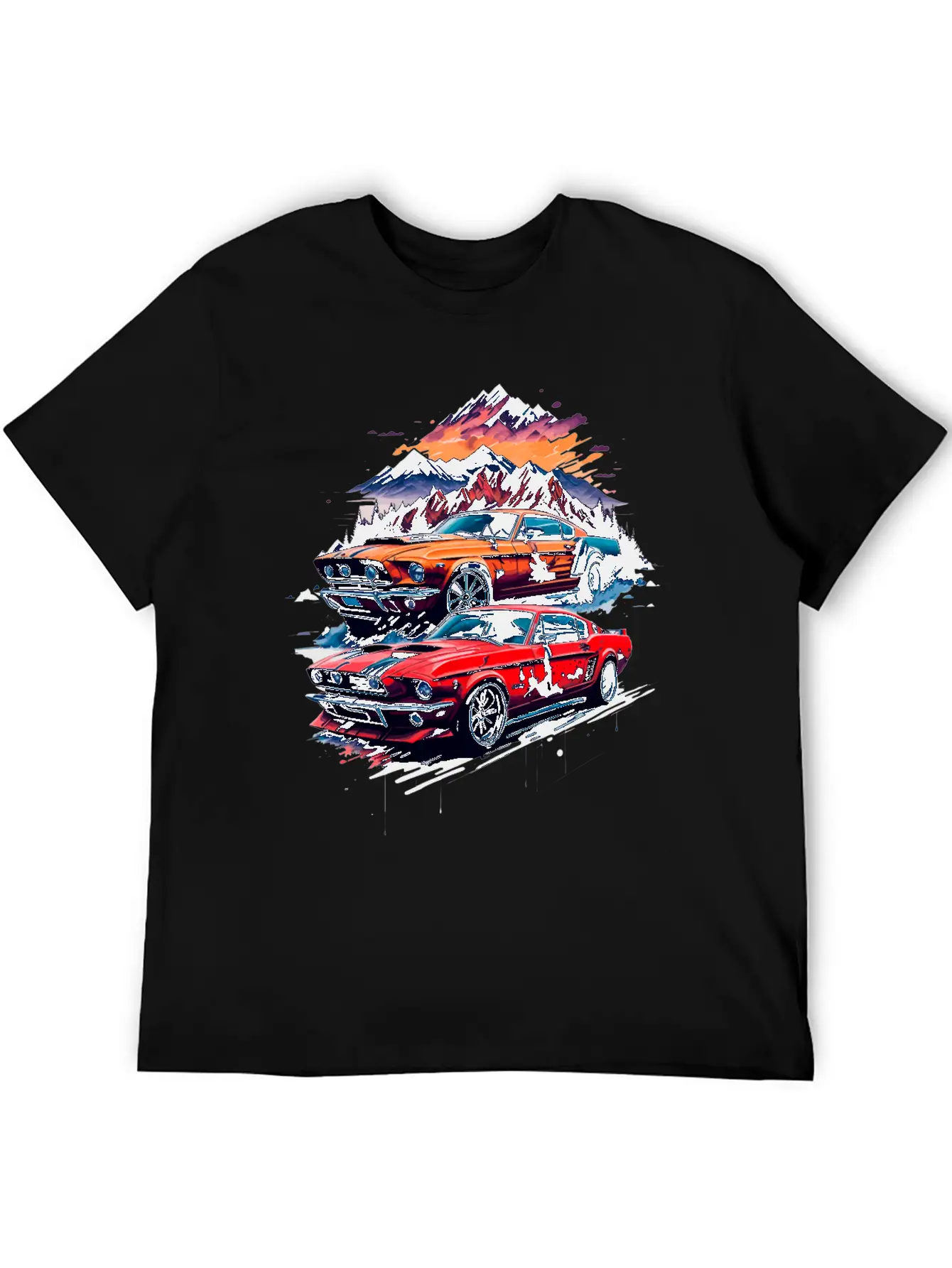 Muscle Classic Car Unisex Casual T-Shirt – Clean Design For Daily Comfort