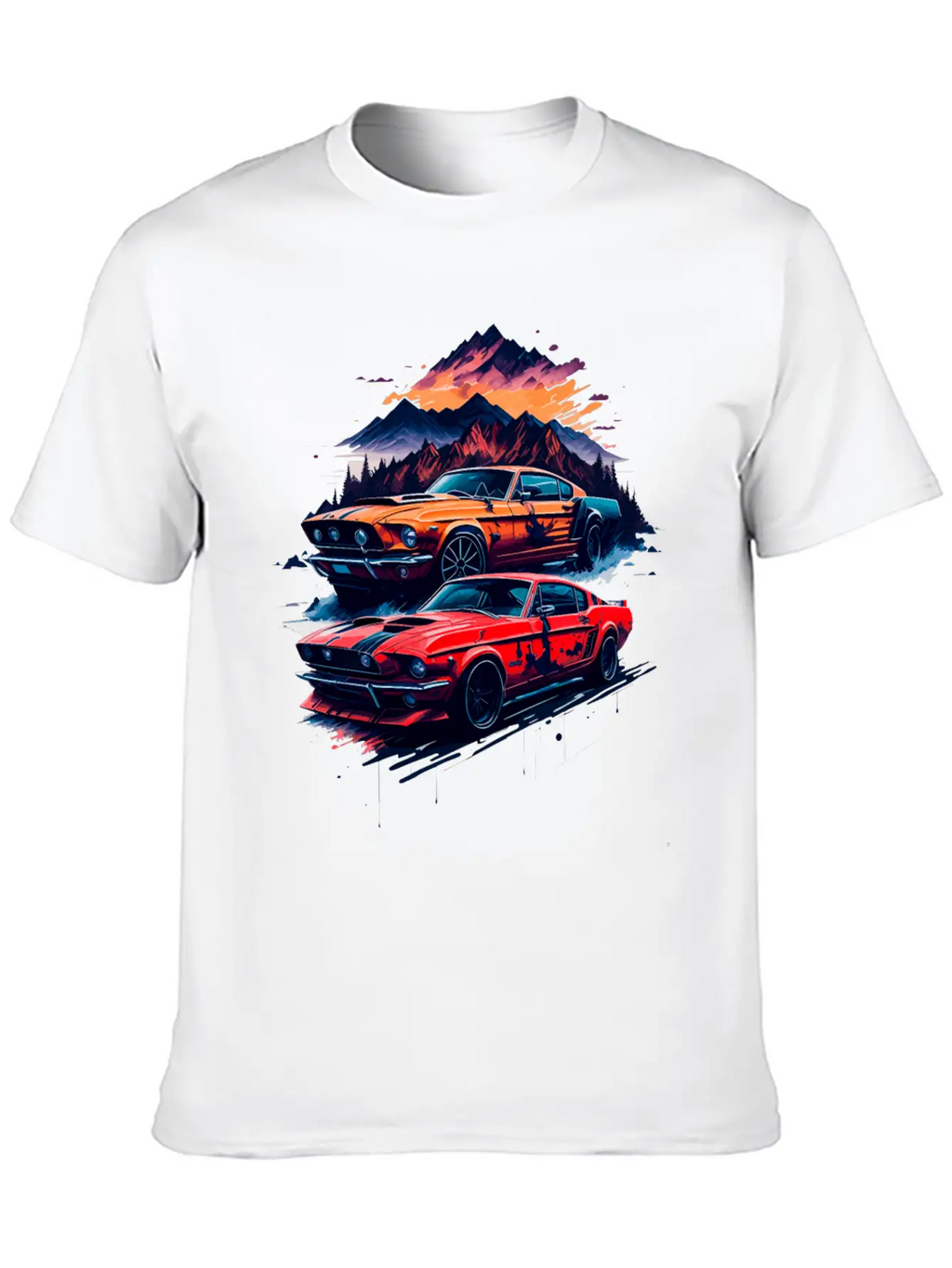 Muscle Classic Car Unisex Casual T-Shirt – Clean Design For Daily Comfort