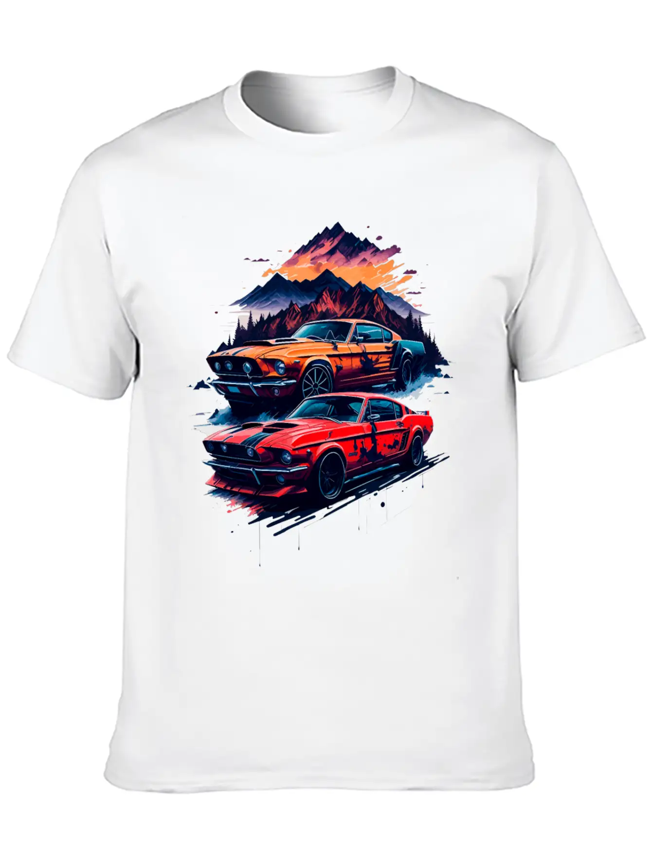 Muscle Classic Car Unisex Casual T-Shirt – Clean Design For Daily Comfort