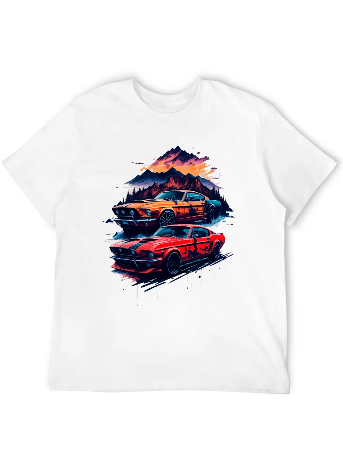 Muscle Classic Car Unisex Casual T-Shirt – Clean Design For Daily Comfort