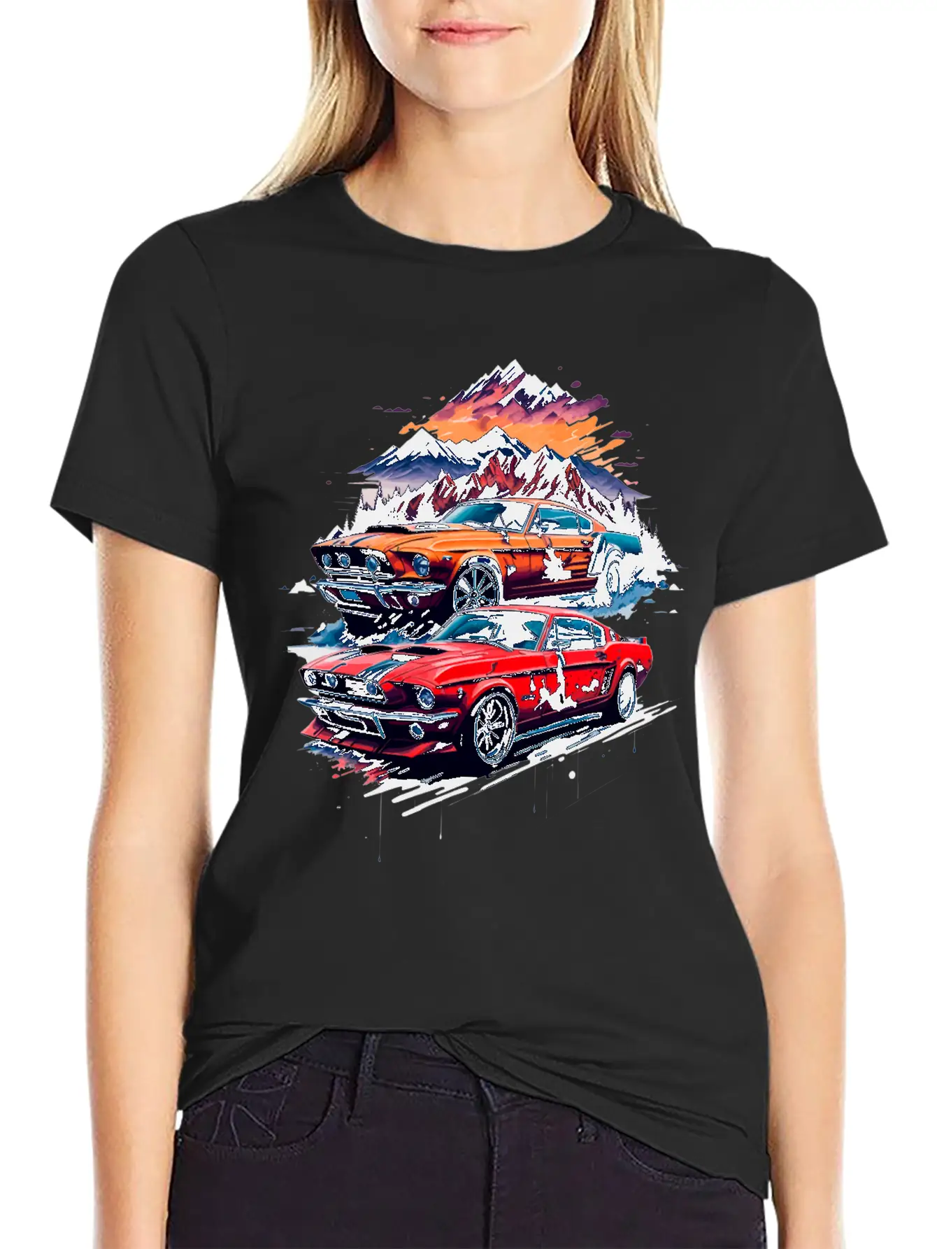 Muscle Classic Car Unisex Casual T-Shirt – Clean Design For Daily Comfort
