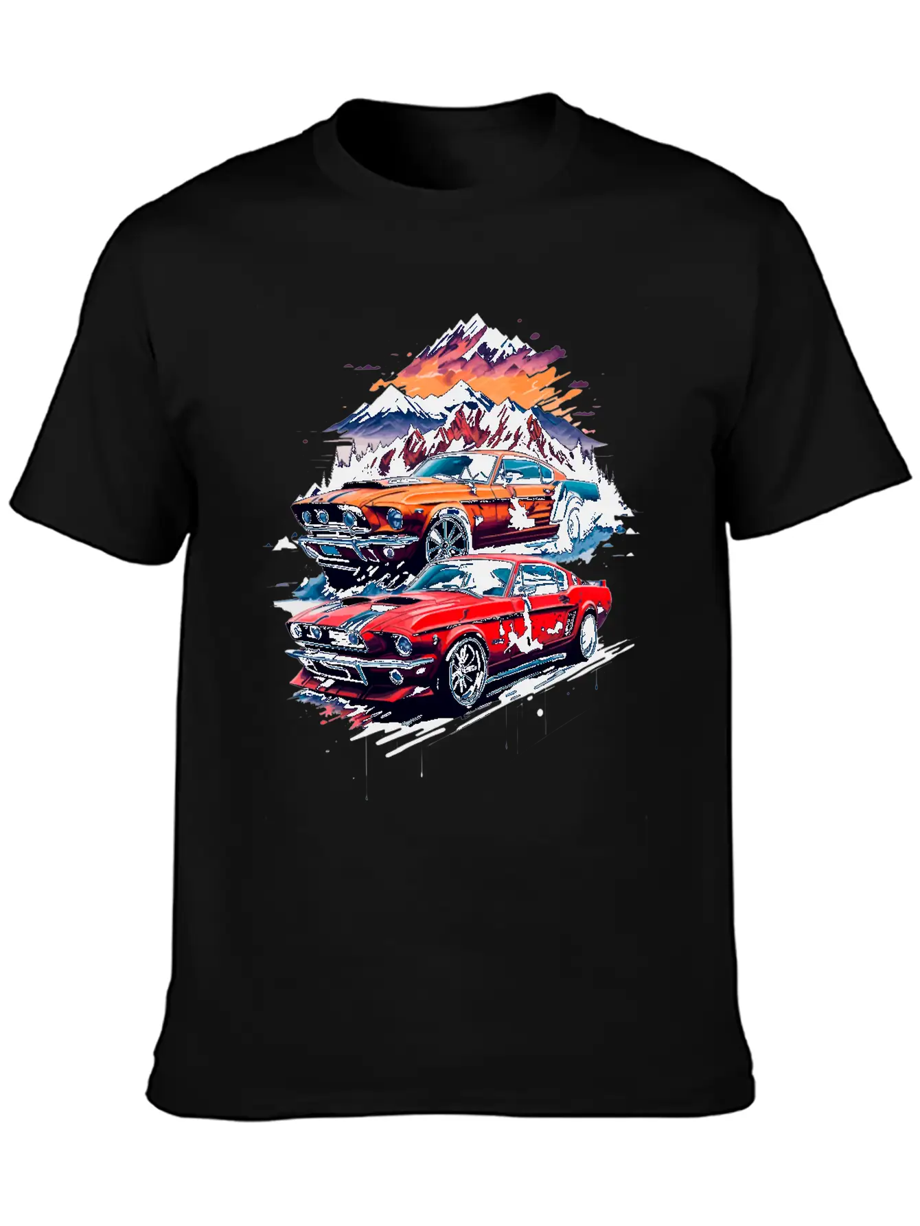 Muscle Classic Car Unisex Casual T-Shirt – Clean Design For Daily Comfort