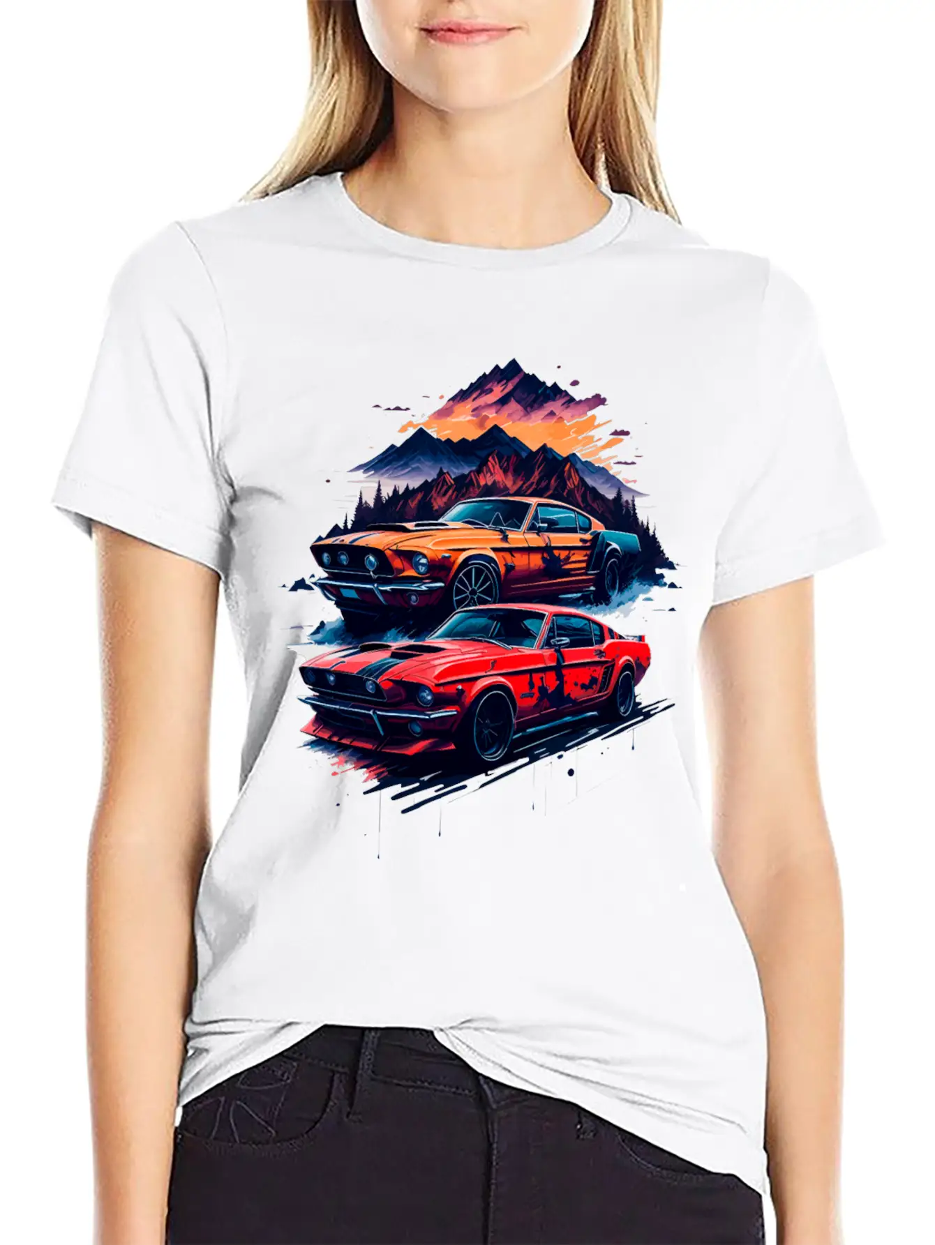 Muscle Classic Car Unisex Casual T-Shirt – Clean Design For Daily Comfort