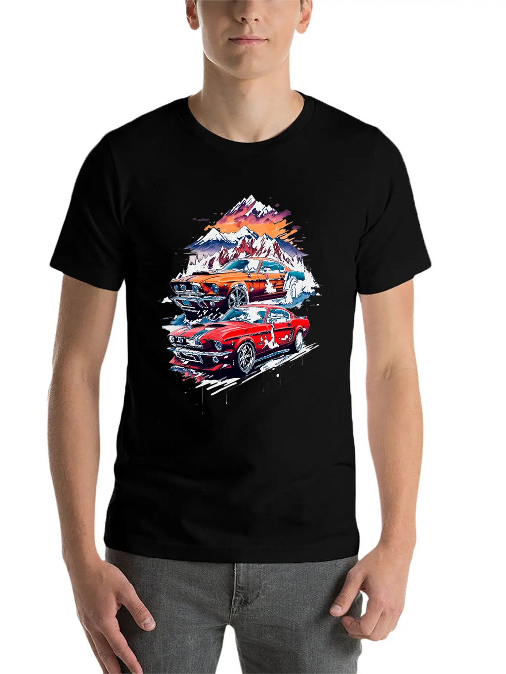 Muscle Classic Car Unisex Casual T-Shirt – Clean Design For Daily Comfort