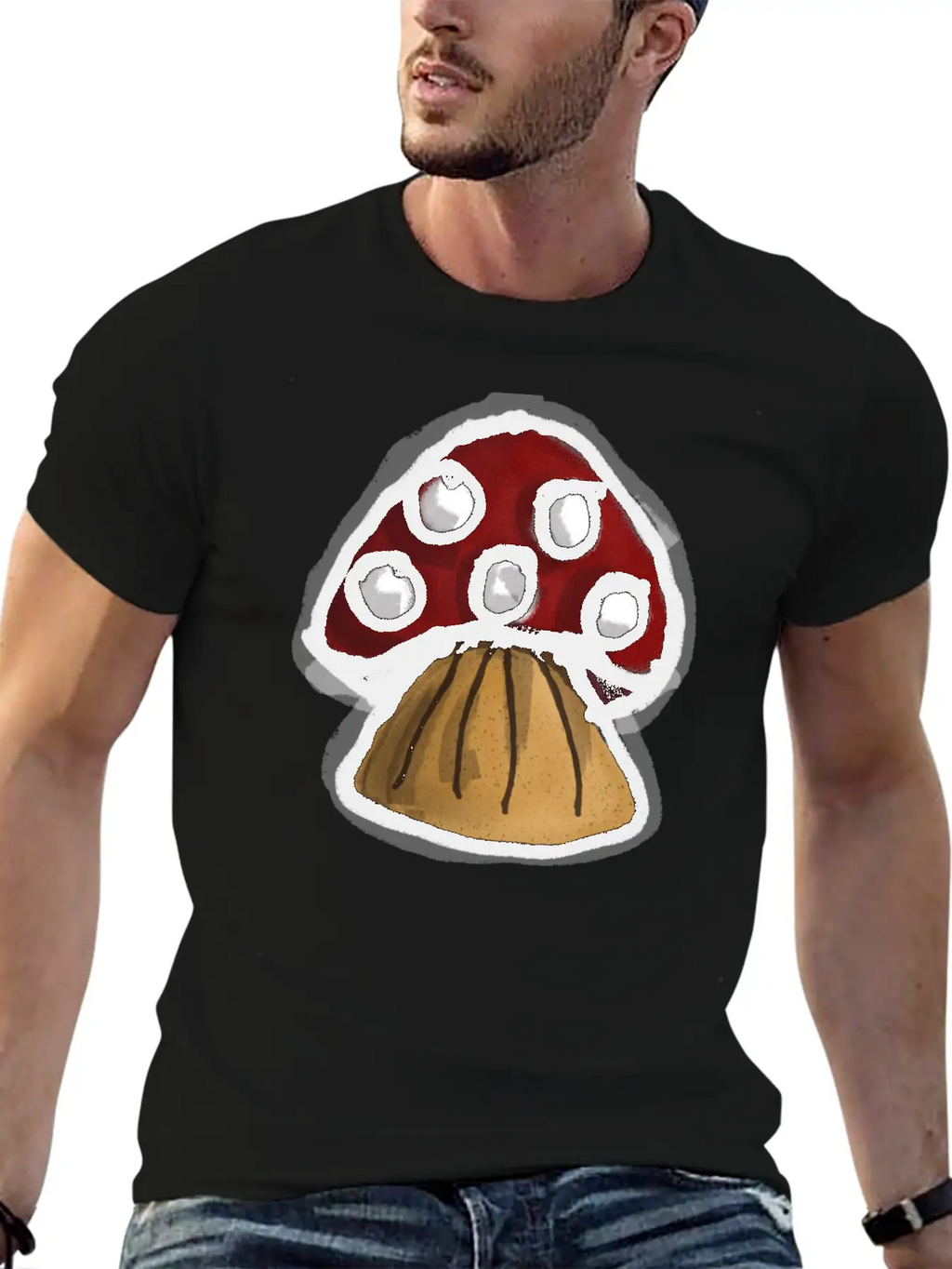 Mushroom Breathable Graphic T-Shirt – Perfect For Casual Days
