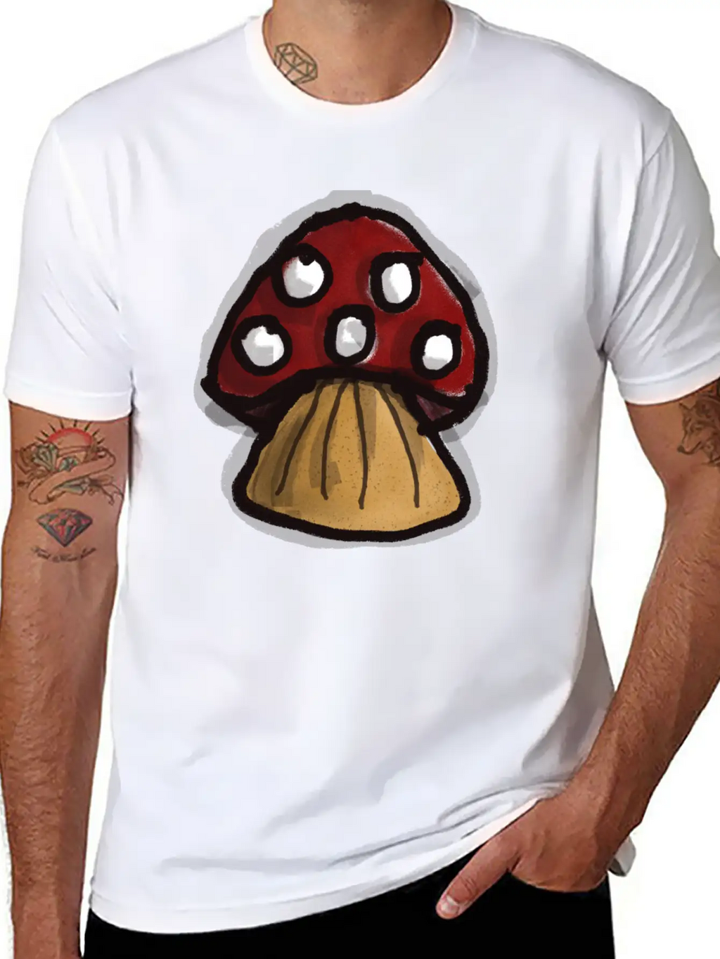 Mushroom Breathable Graphic T-Shirt – Perfect For Casual Days