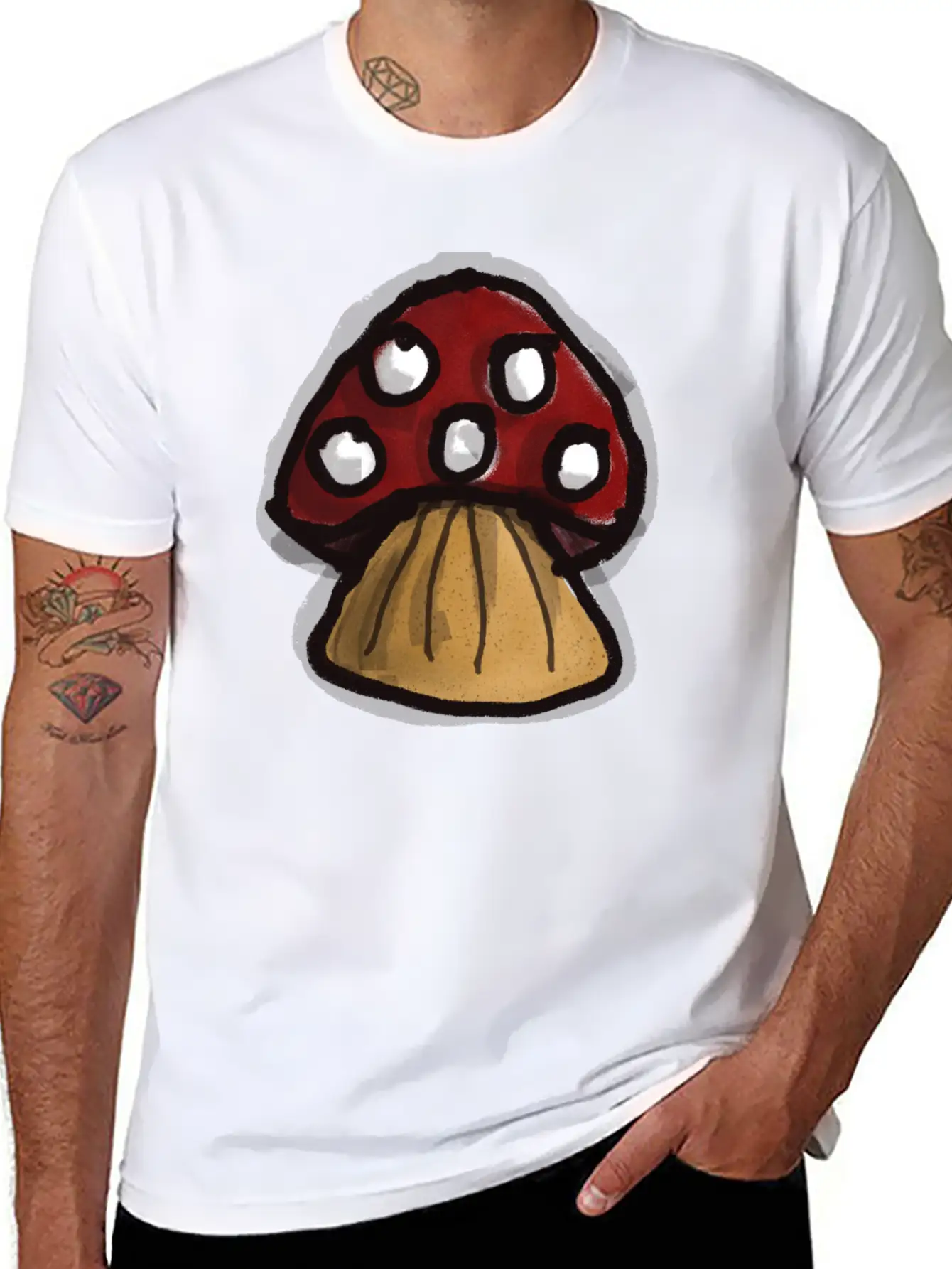 Mushroom Breathable Graphic T-Shirt – Perfect For Casual Days