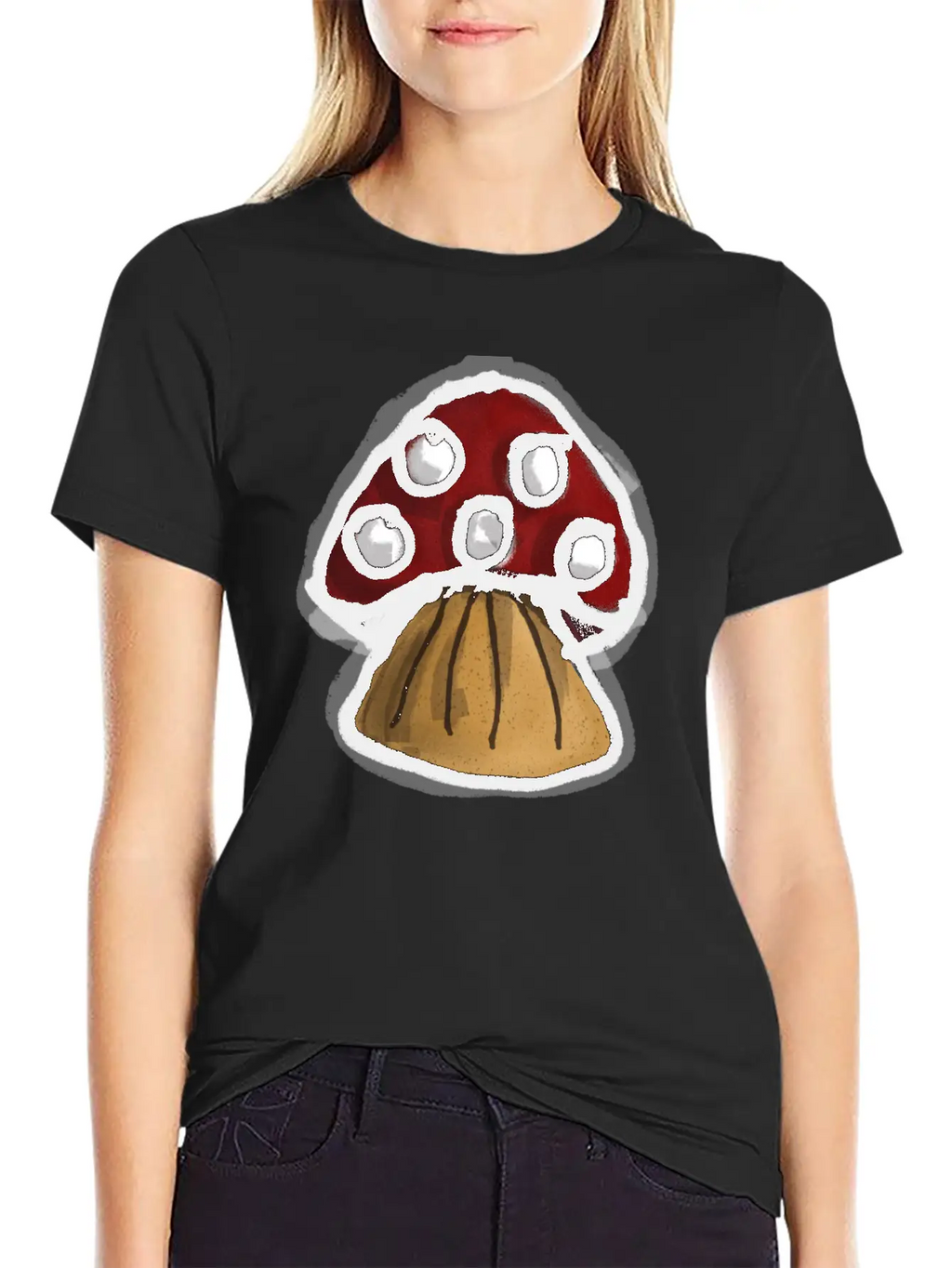 Mushroom Breathable Graphic T-Shirt – Perfect For Casual Days