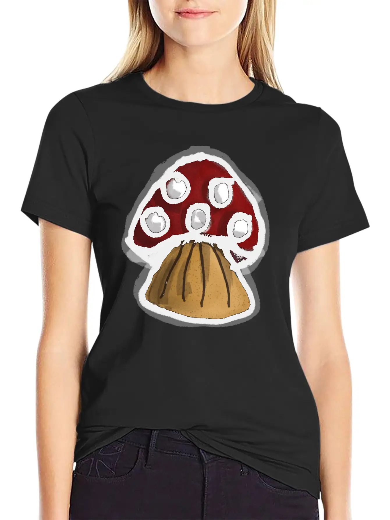 Mushroom Breathable Graphic T-Shirt – Perfect For Casual Days