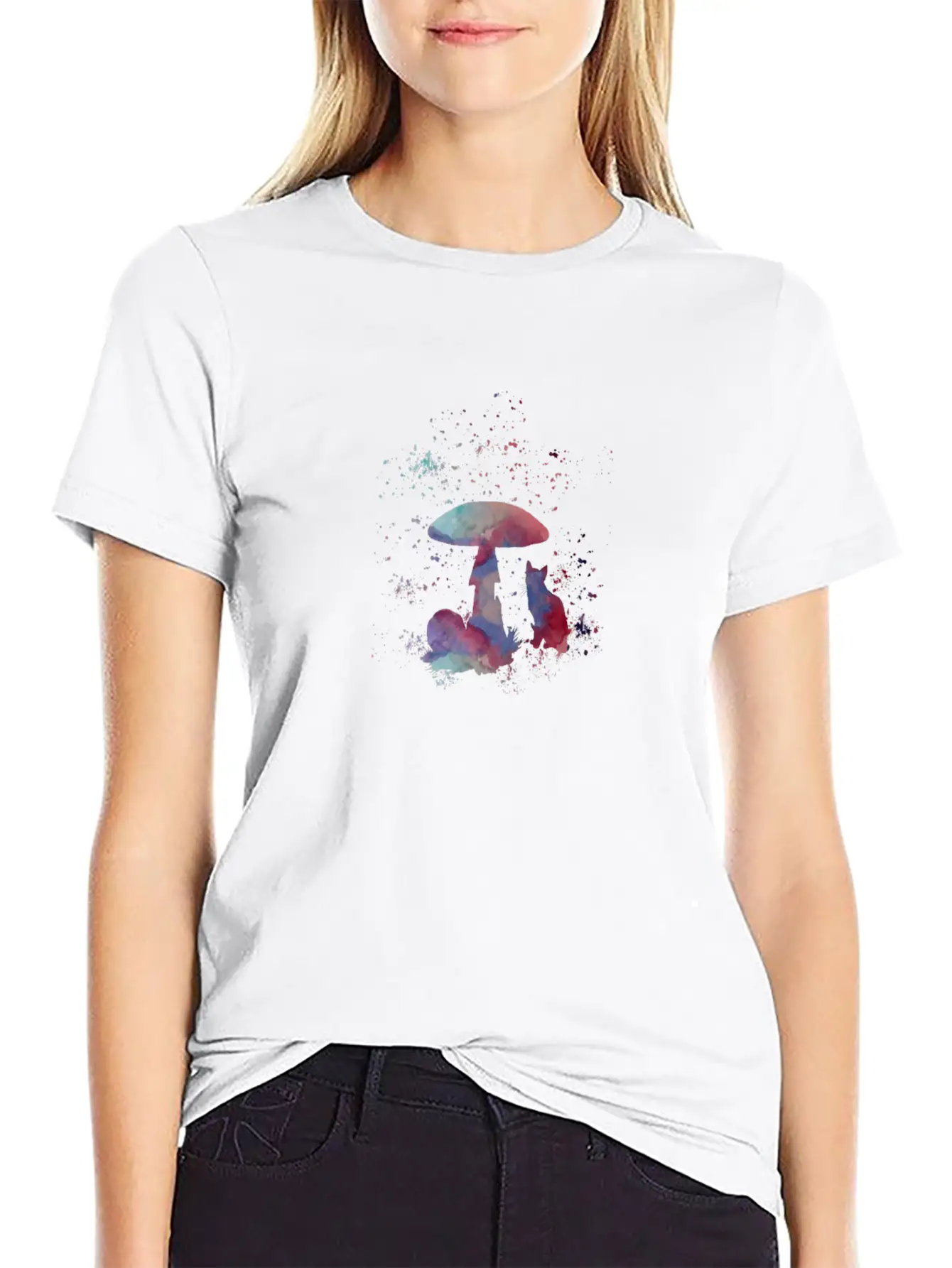 Mushroom Cat Timeless Short Sleeve Tee – Comfy And Minimalist Design