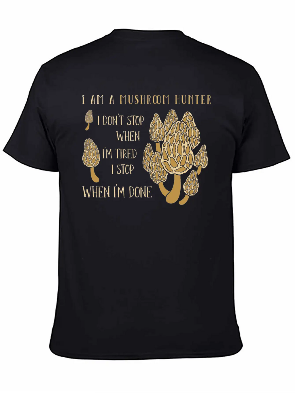 Mushroom Hunting Morel Mushroom Timeless Short Sleeve Tee – Comfy And Minimalist Design