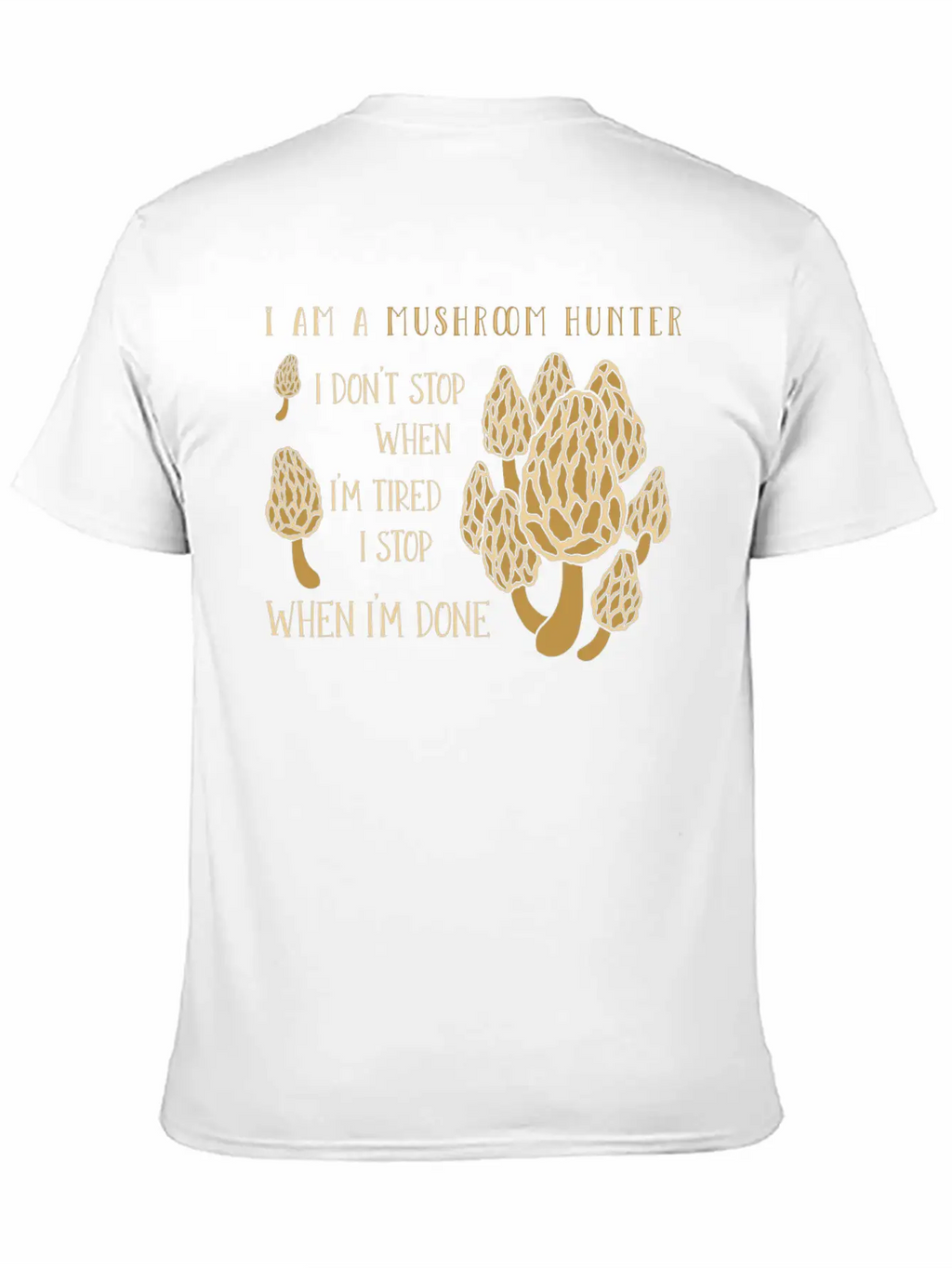 Mushroom Hunting Morel Mushroom Timeless Short Sleeve Tee – Comfy And Minimalist Design