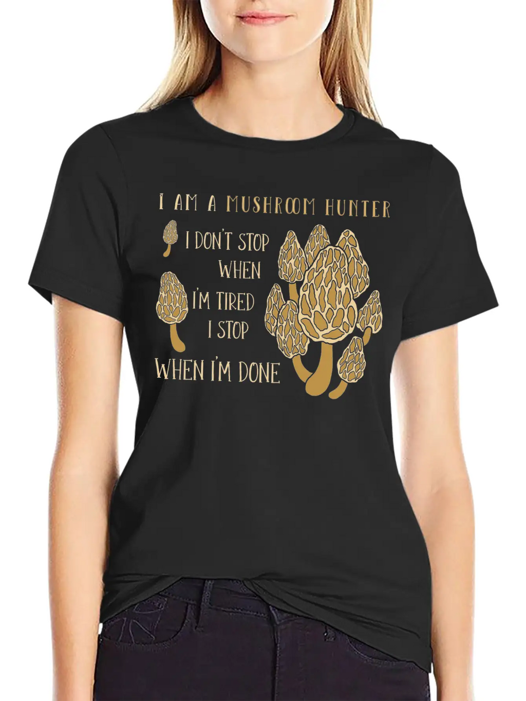 Mushroom Hunting Morel Mushroom Timeless Short Sleeve Tee – Comfy And Minimalist Design