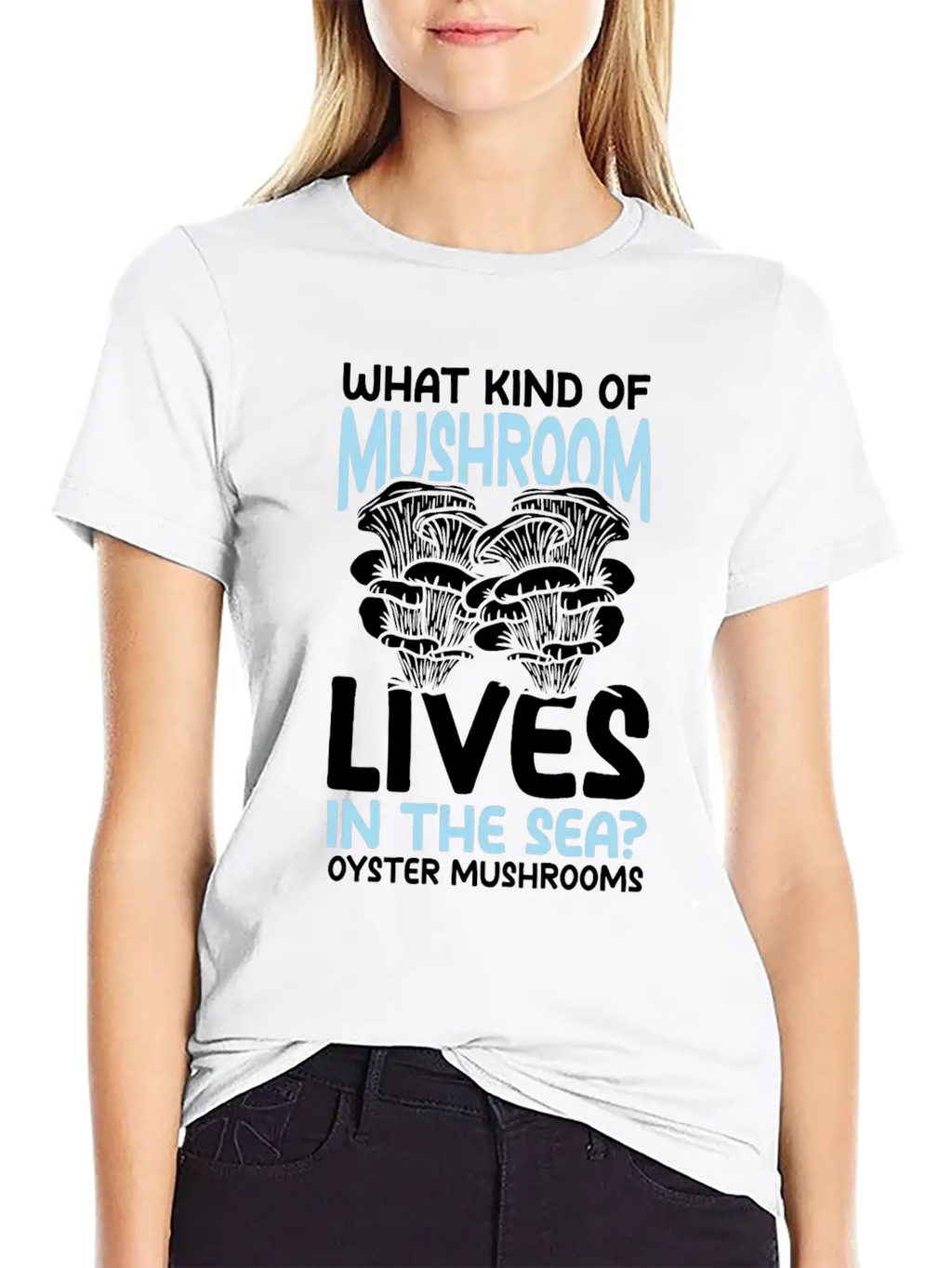 Mushroom Lives In The Sea Oyster Mushrooms Classic Cotton Tee – Unisex Comfort For Any Season