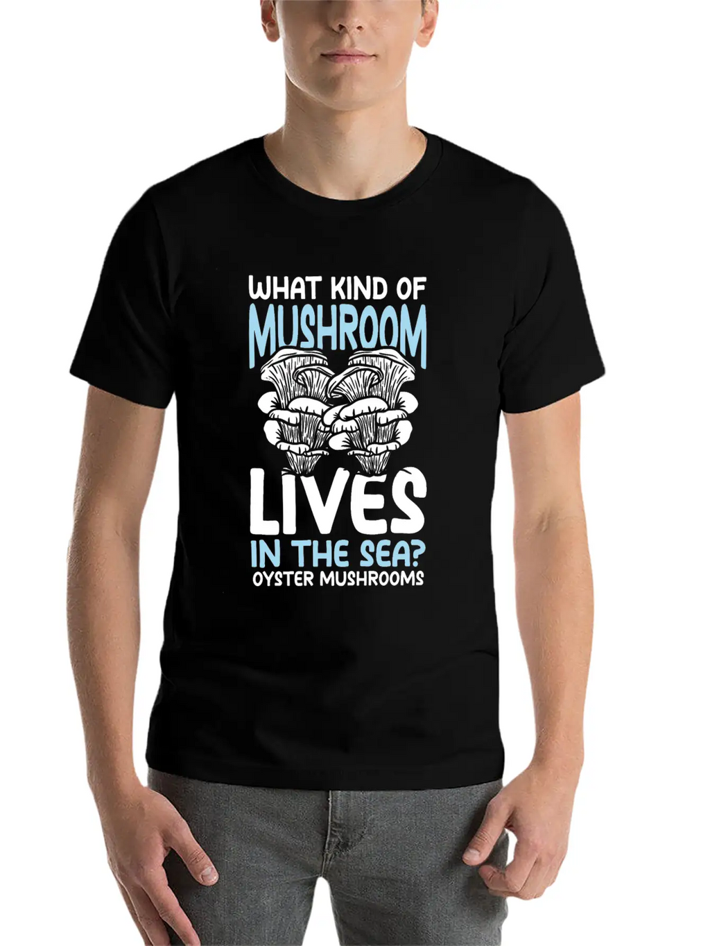 Mushroom Lives In The Sea Oyster Mushrooms Classic Cotton Tee – Unisex Comfort For Any Season