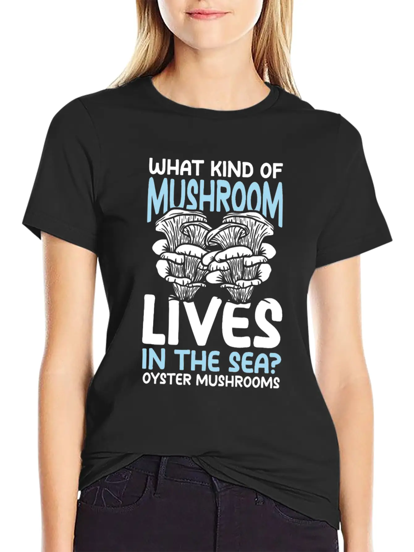Mushroom Lives In The Sea Oyster Mushrooms Classic Cotton Tee – Unisex Comfort For Any Season