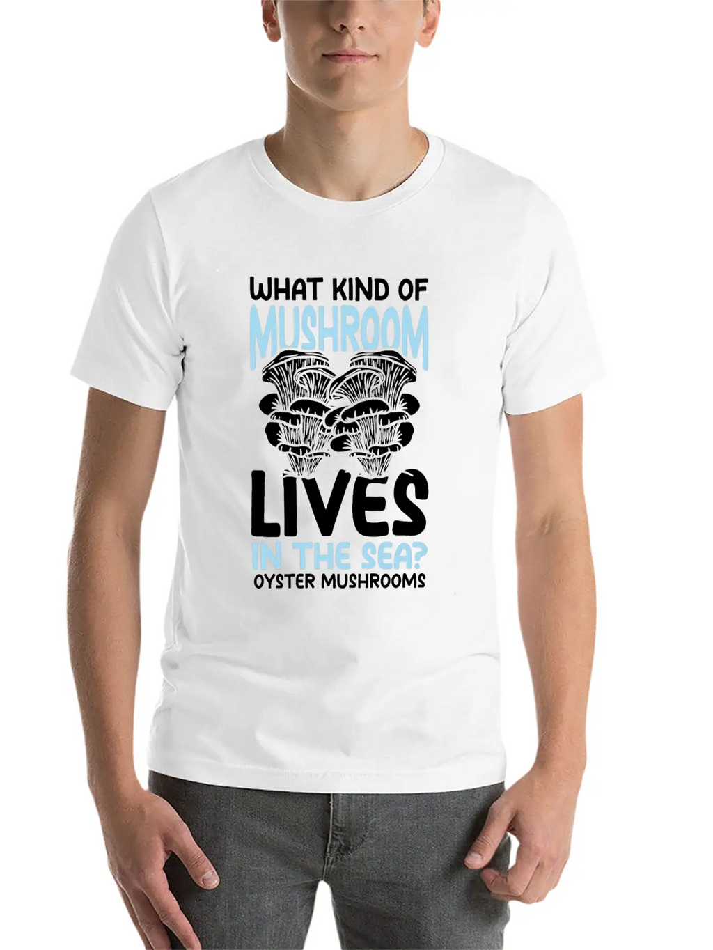 Mushroom Lives In The Sea Oyster Mushrooms Classic Cotton Tee – Unisex Comfort For Any Season