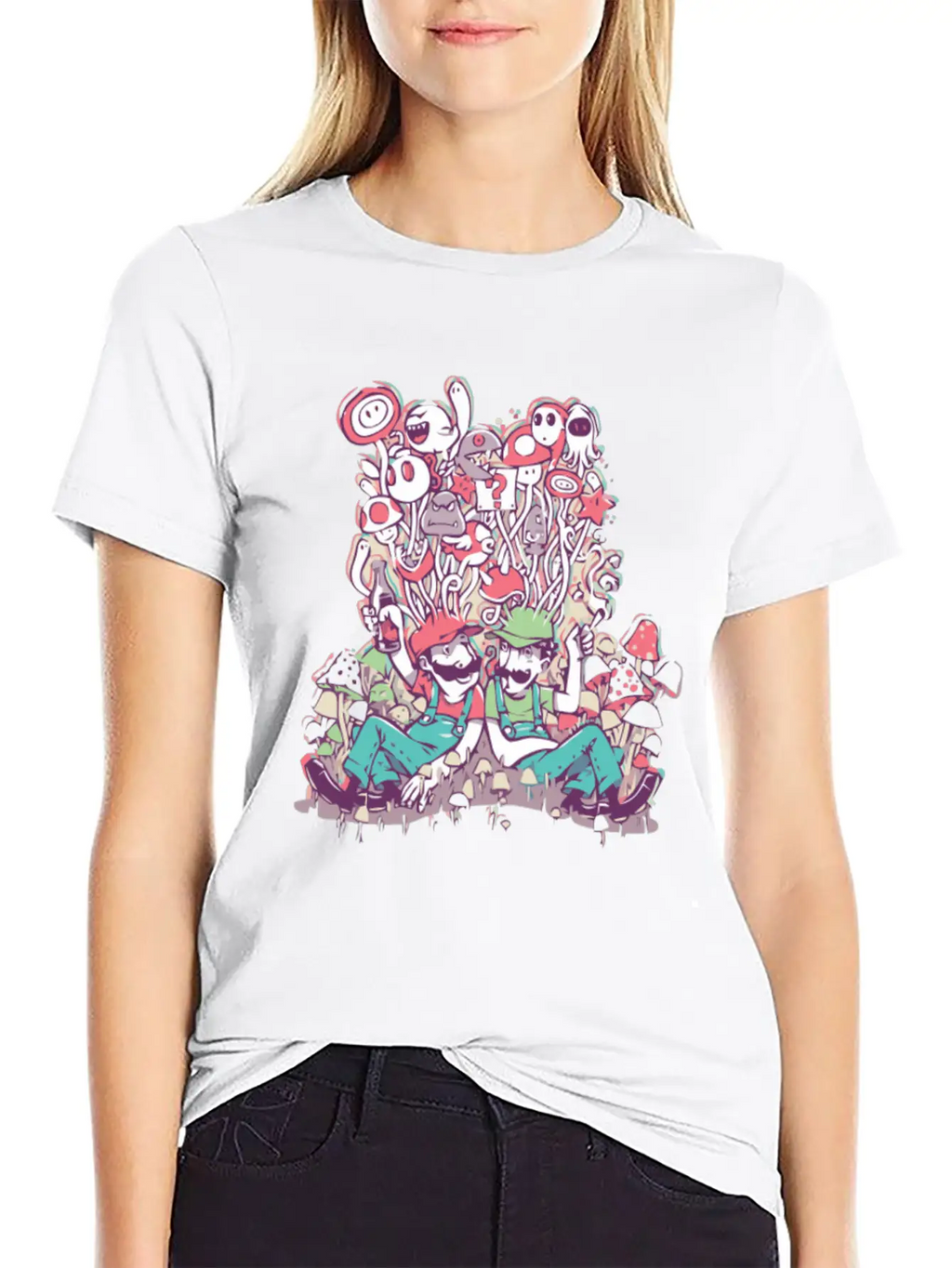 Mushroom Party Stylish Everyday T-Shirt – Unisex Basic Cotton Tee