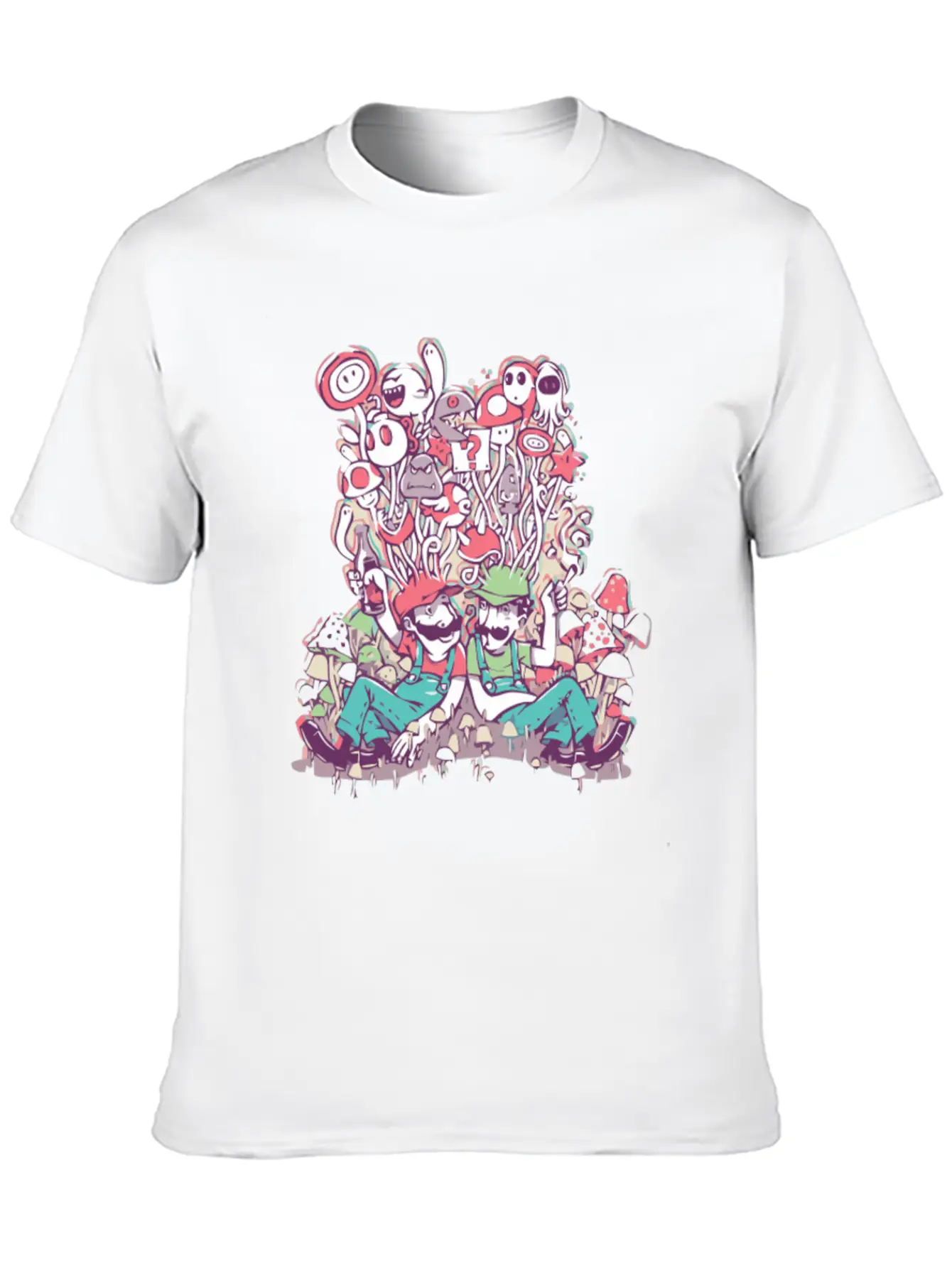 Mushroom Party Stylish Everyday T-Shirt – Unisex Basic Cotton Tee