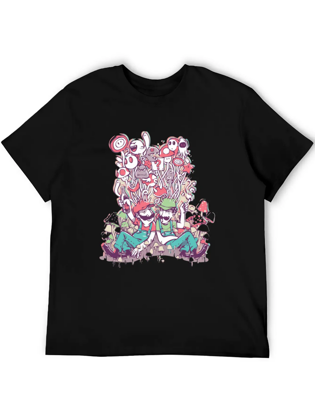 Mushroom Party Stylish Everyday T-Shirt – Unisex Basic Cotton Tee