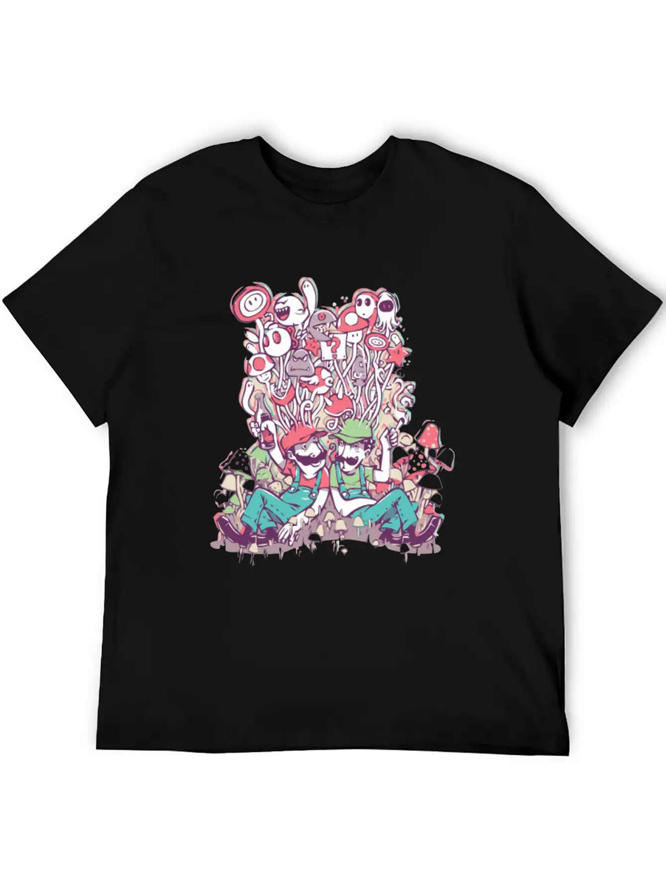 Mushroom Party Stylish Everyday T-Shirt – Unisex Basic Cotton Tee