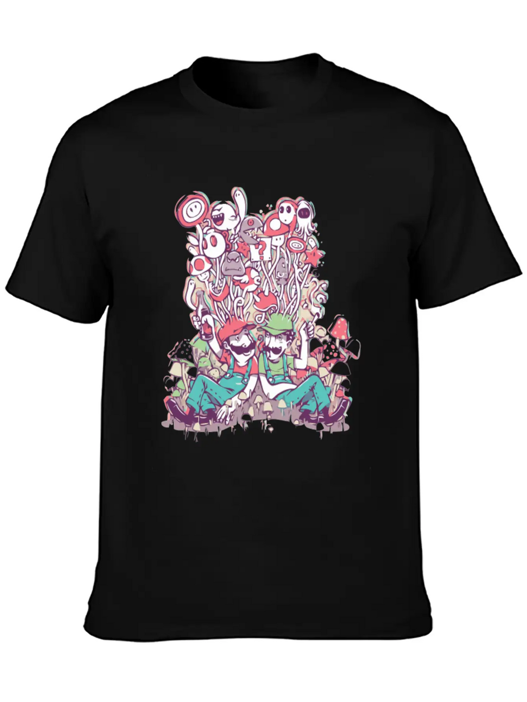 Mushroom Party Stylish Everyday T-Shirt – Unisex Basic Cotton Tee