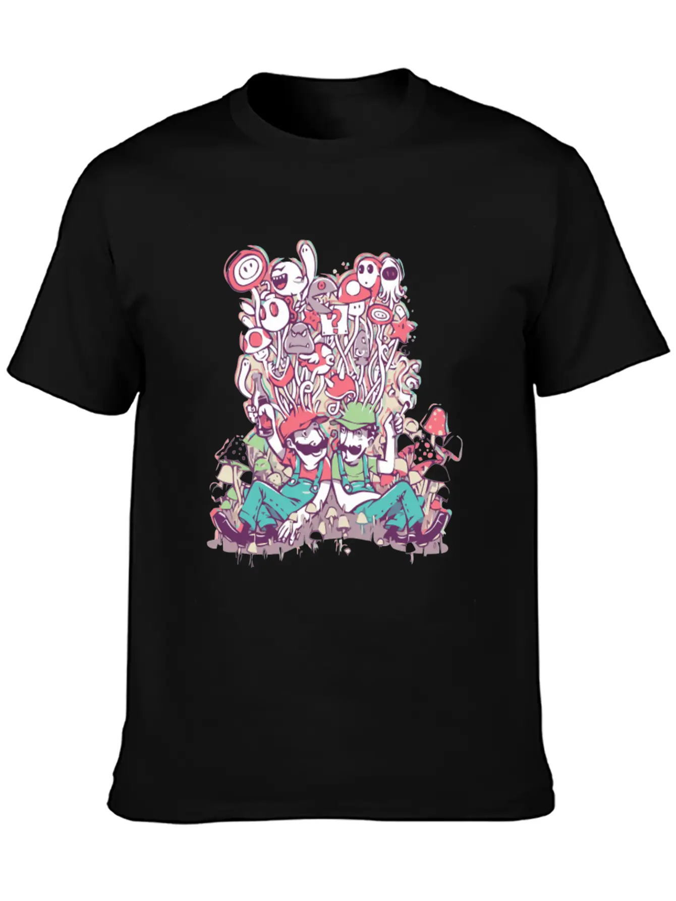 Mushroom Party Stylish Everyday T-Shirt – Unisex Basic Cotton Tee