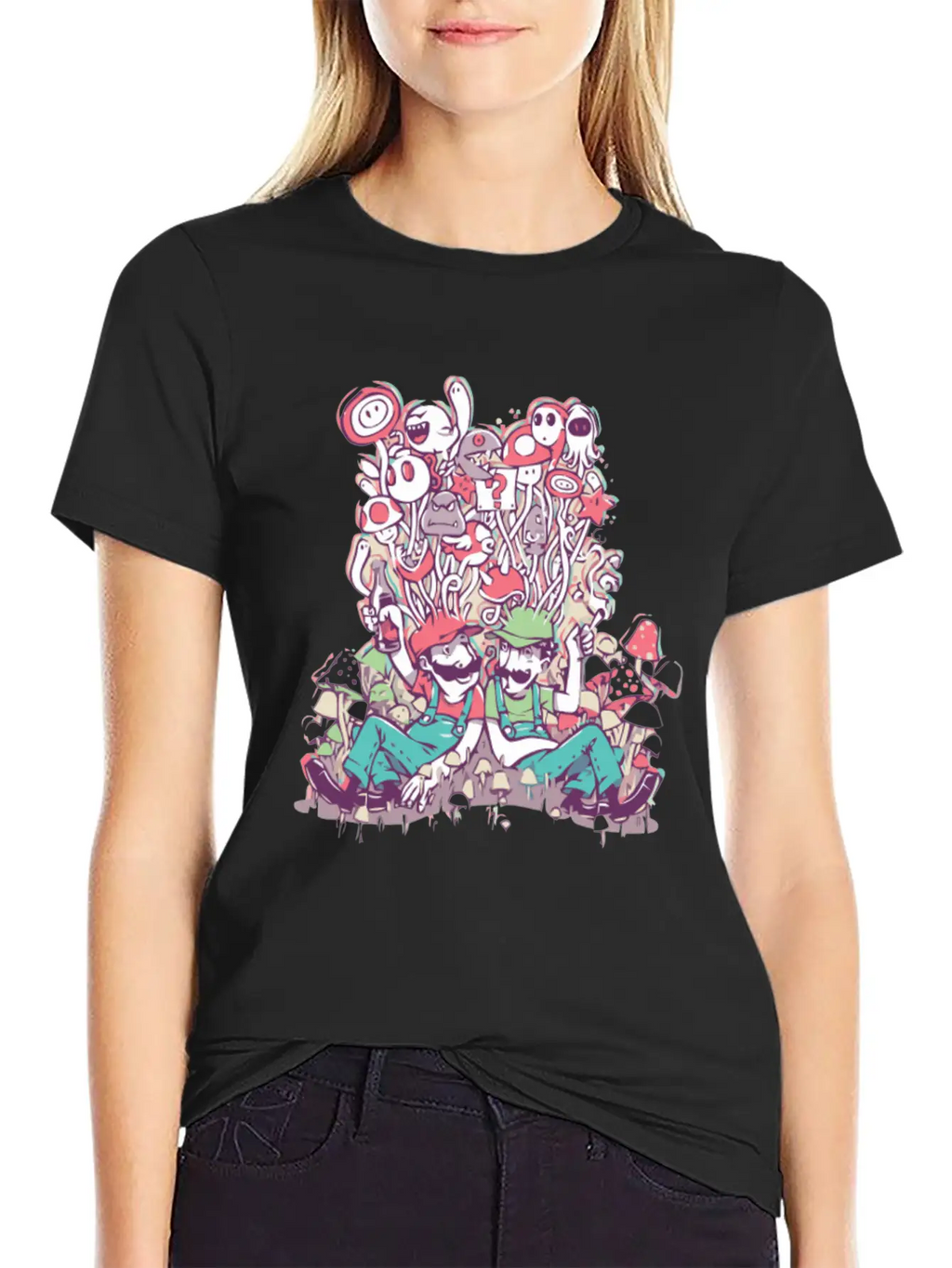 Mushroom Party Stylish Everyday T-Shirt – Unisex Basic Cotton Tee