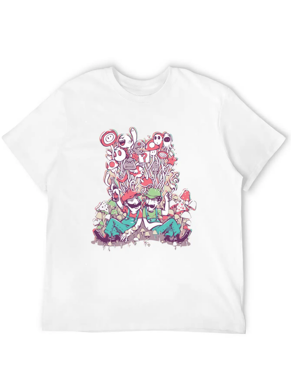 Mushroom Party Stylish Everyday T-Shirt – Unisex Basic Cotton Tee