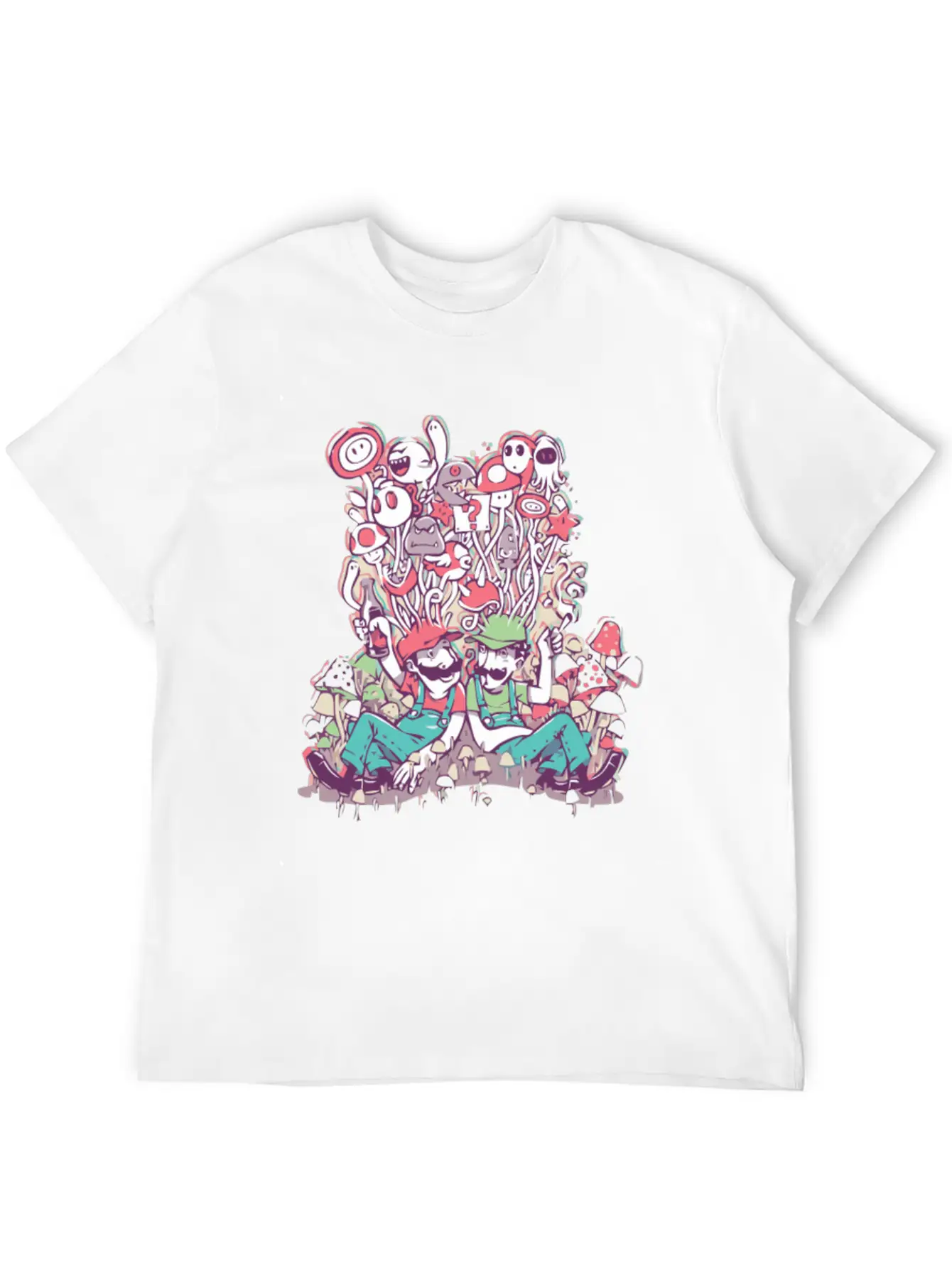 Mushroom Party Stylish Everyday T-Shirt – Unisex Basic Cotton Tee